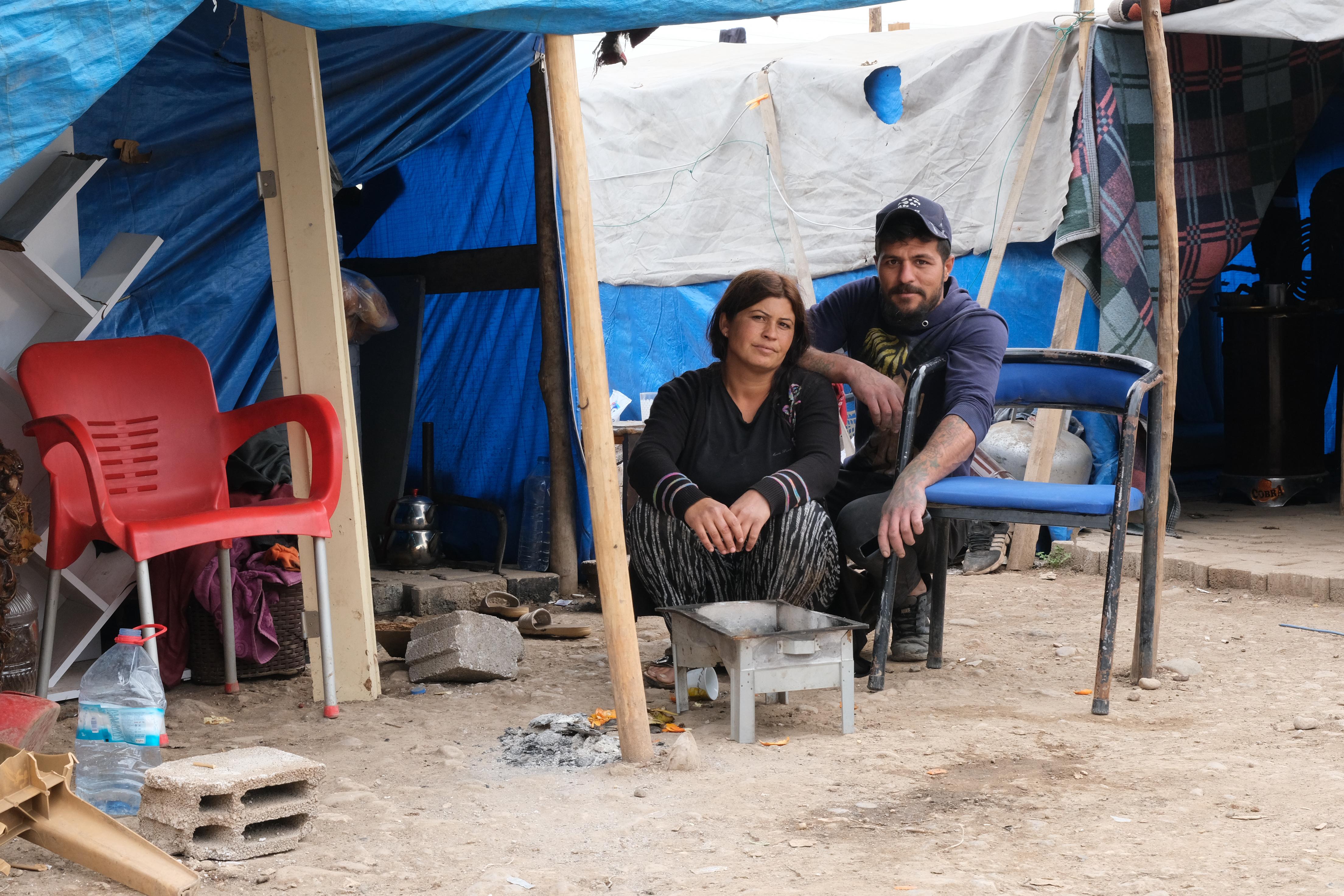 Exclusion forced many families to set up tents away from aid distribution areas, often near polluted streams or dump grounds