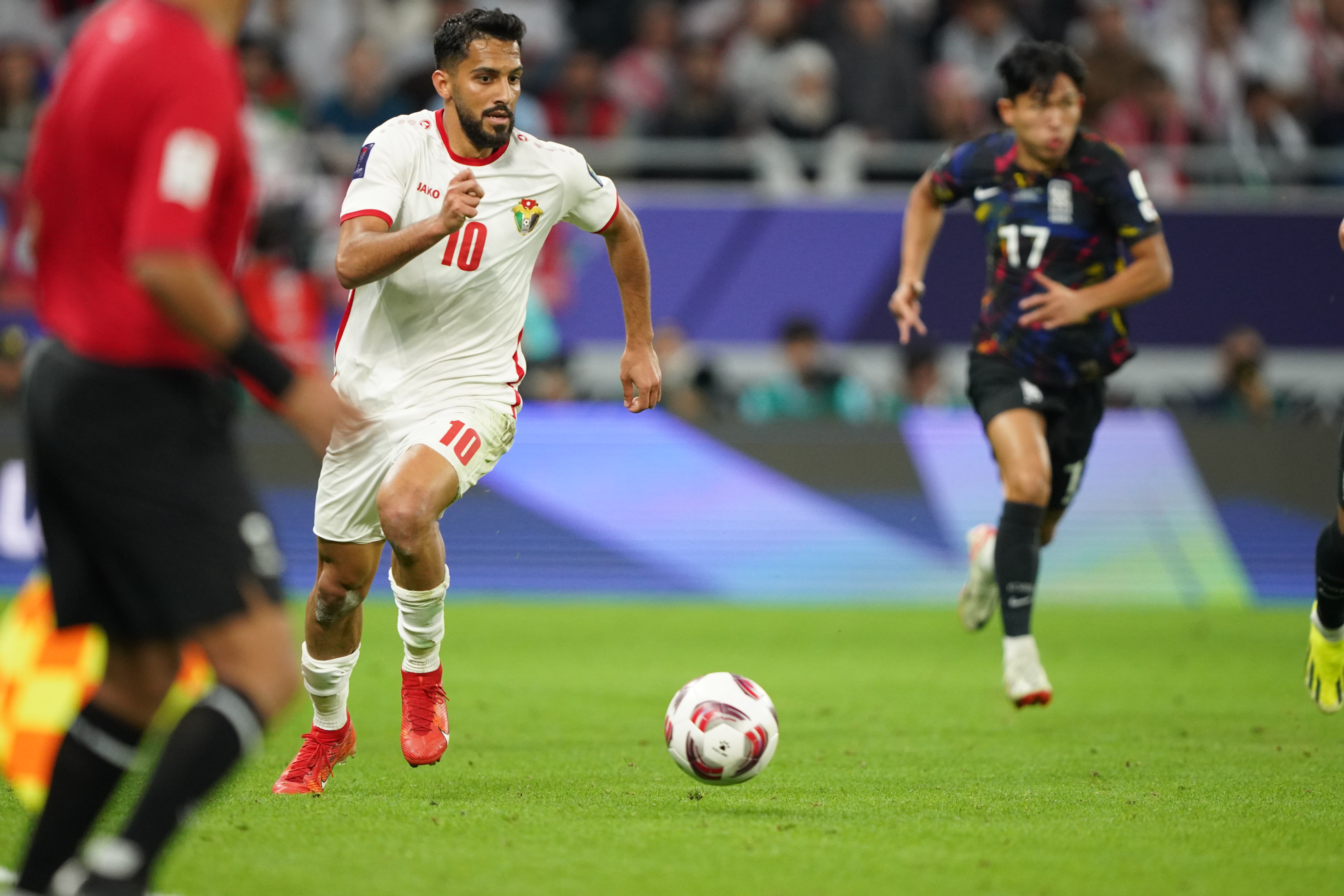 Jordan’s Musa Al Tamari was named the player of the match in the semifinal