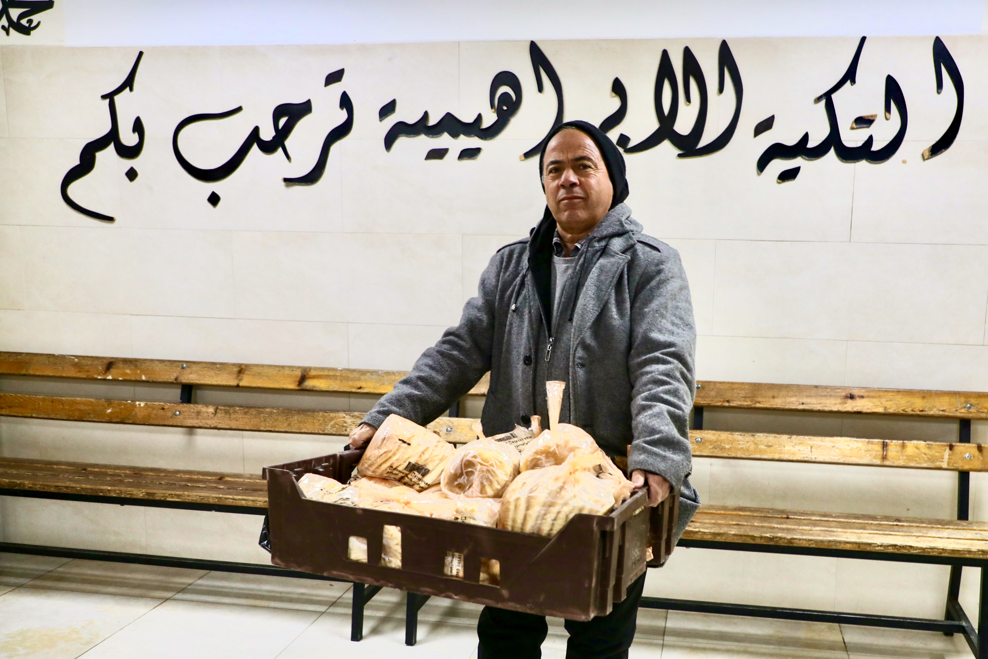 Fresh bread was on the menu at the Tikkiyya