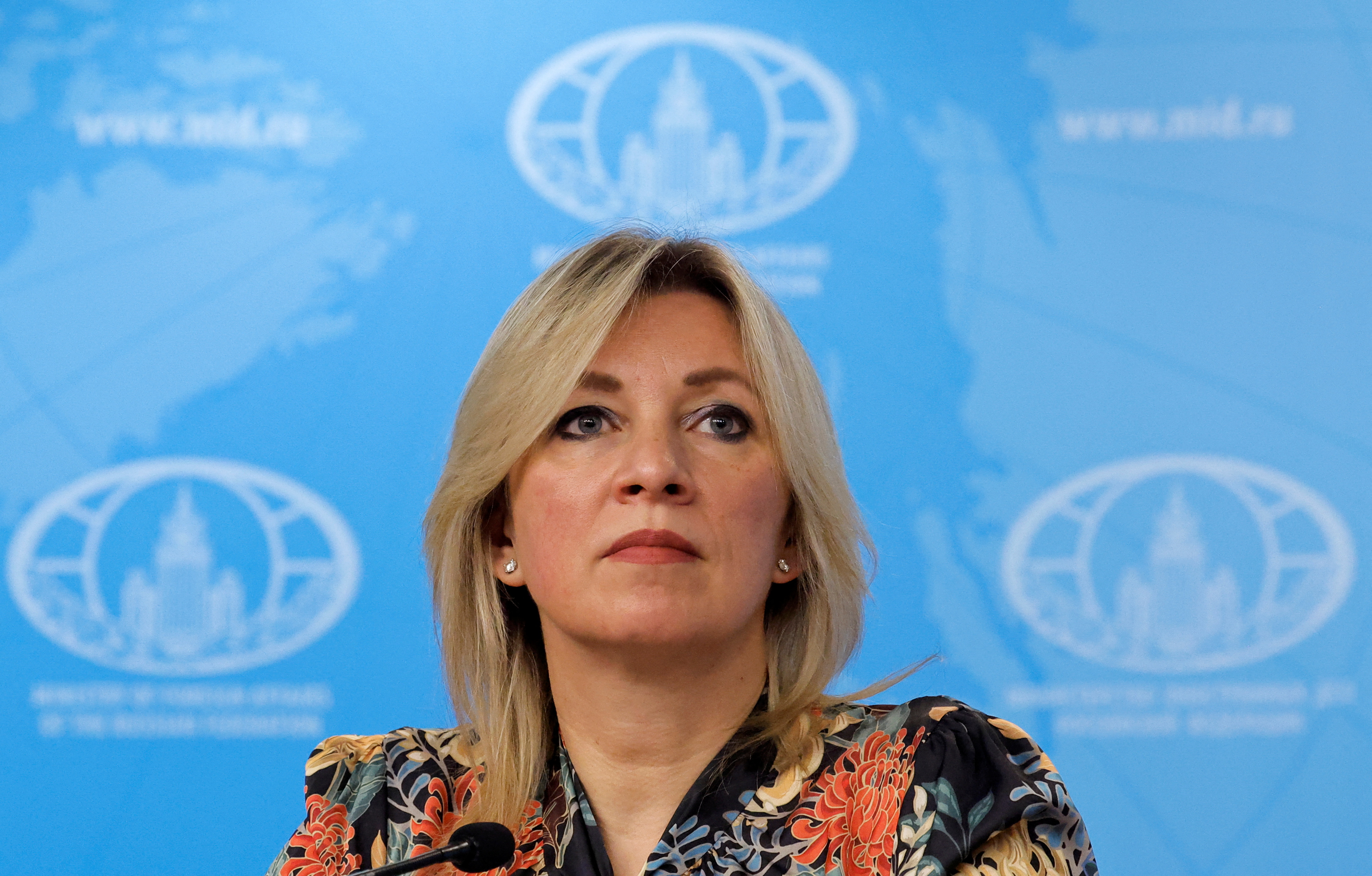 Russian Foreign Ministry spokeswoman Maria Zakharova attends a news conference in Moscow, Russia, April 4, 2023. REUTERS/Maxim Shemetov