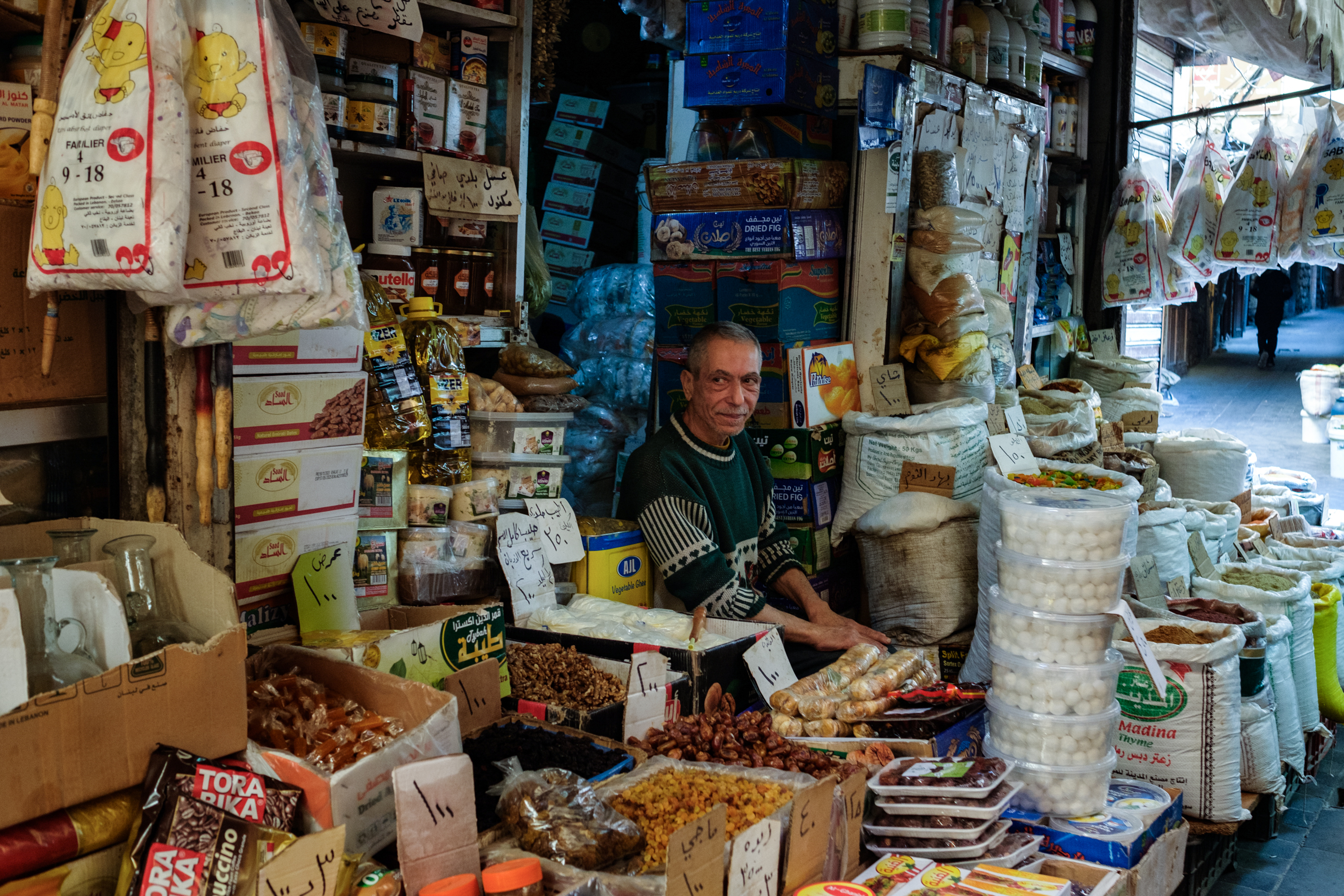 Shop owners in the Old Souk are very aware that their customers don’t have much money these days
