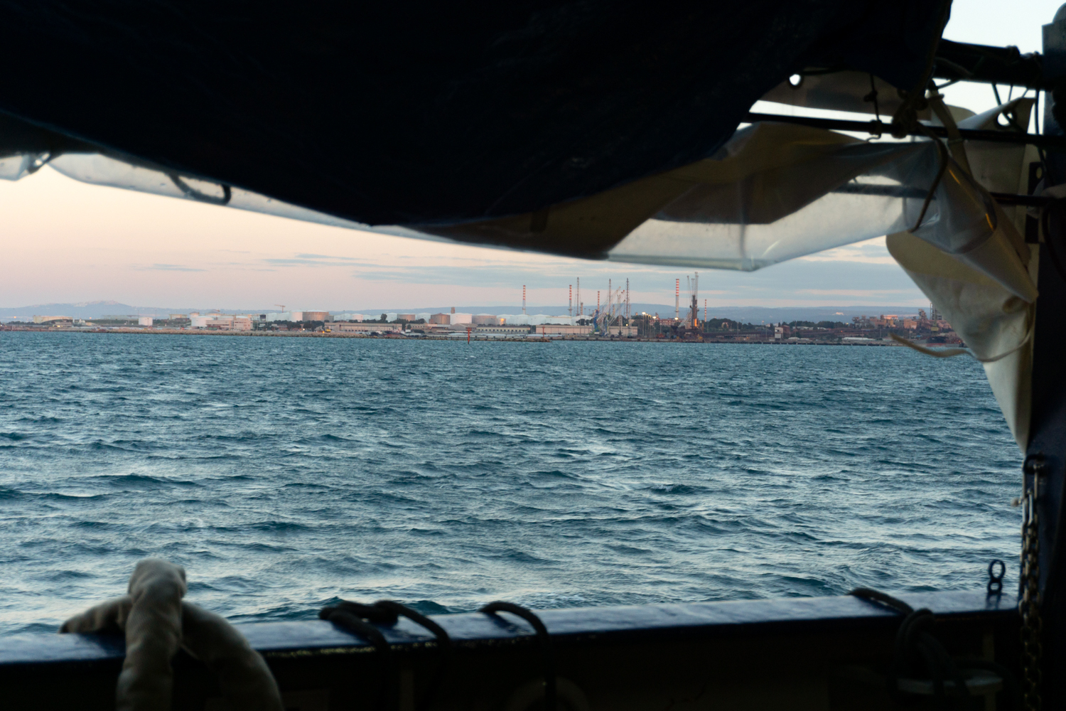 Malik was among 126 people rescued from a boat in the Mediterranean Sea