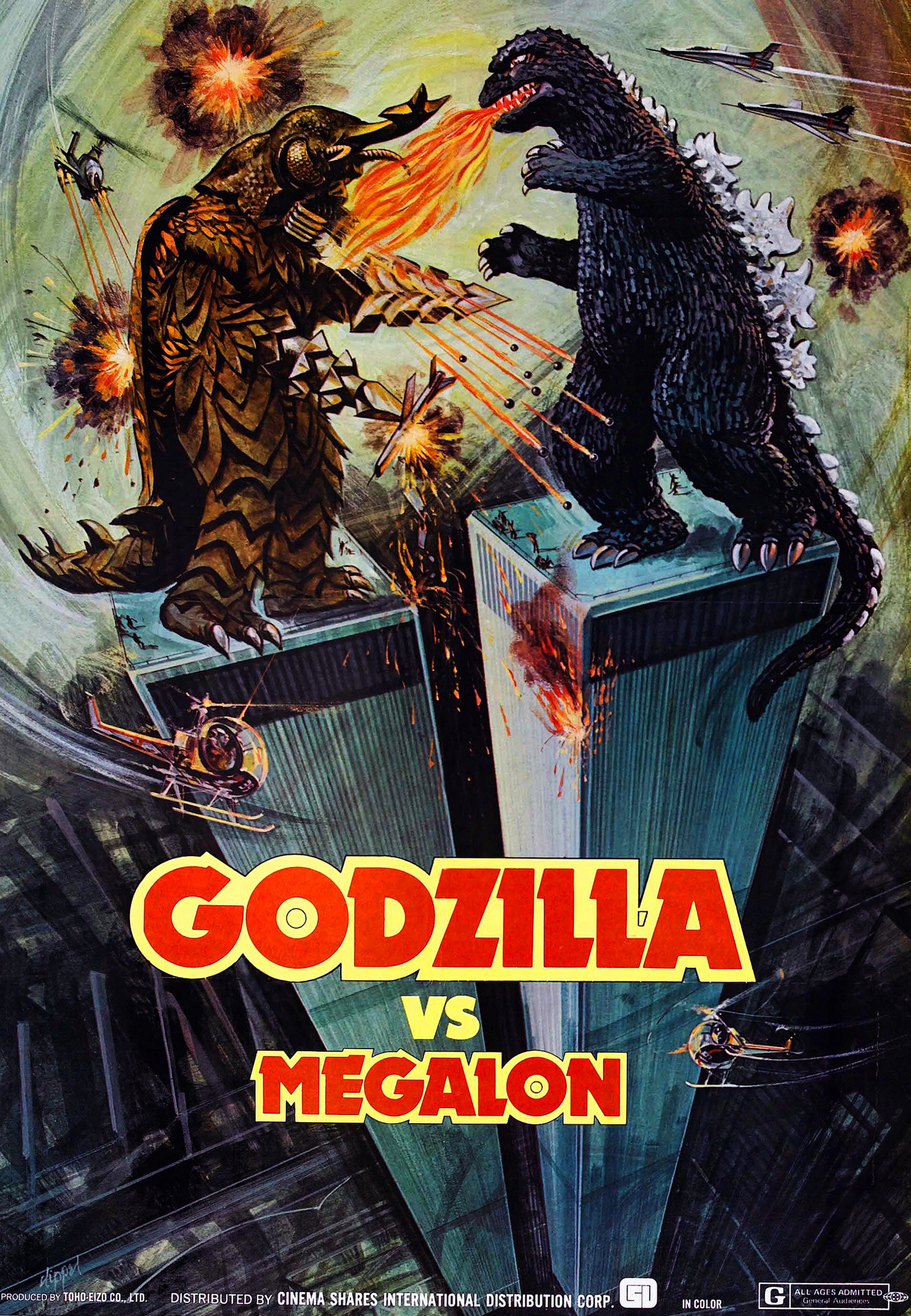 ‘Godzilla vs Megalon, a 1973 Japanese science fiction kaiju film.