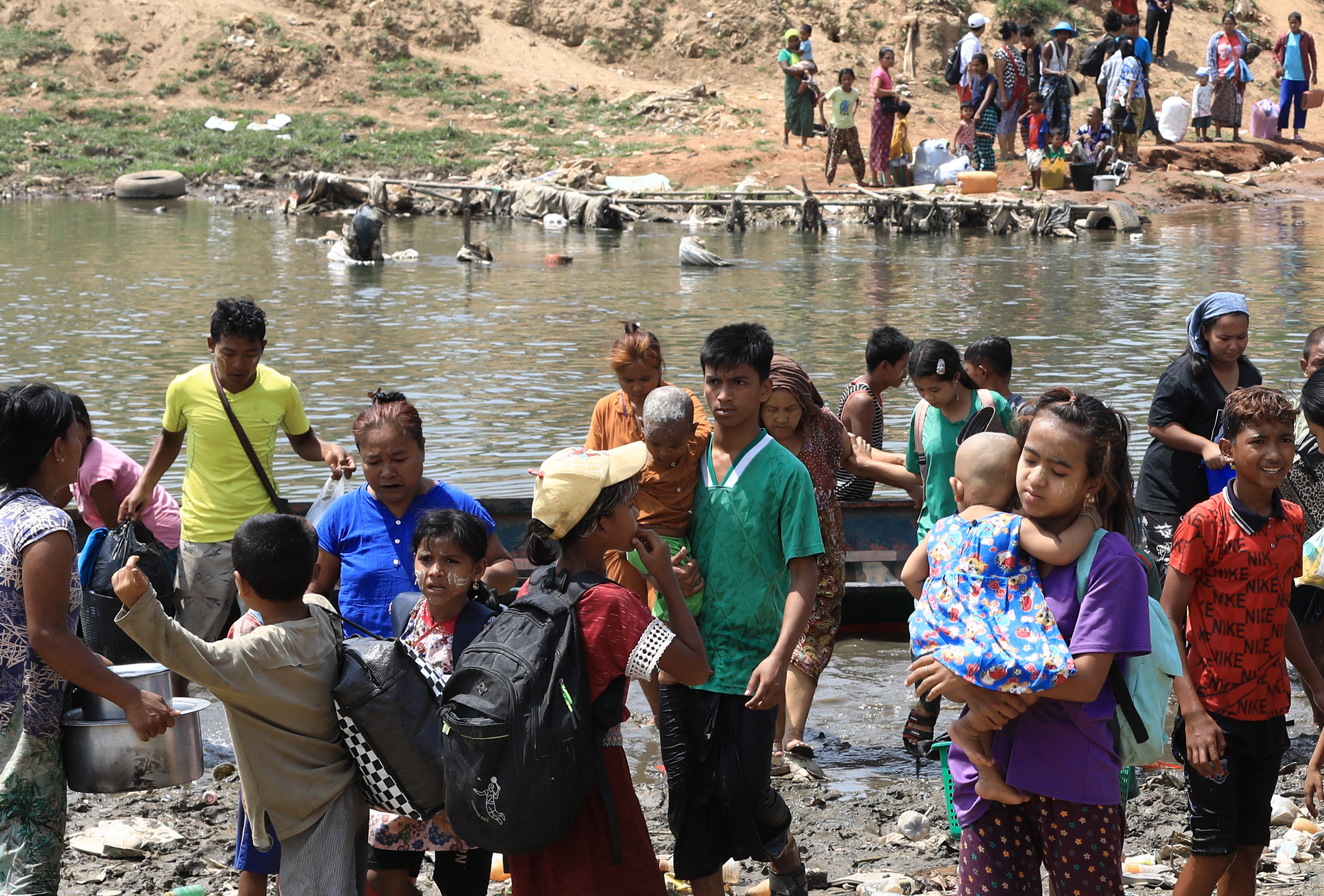 Fighting last month between Karen armed groups and the military sent thousands fleeing with some crossing the border into Thailand