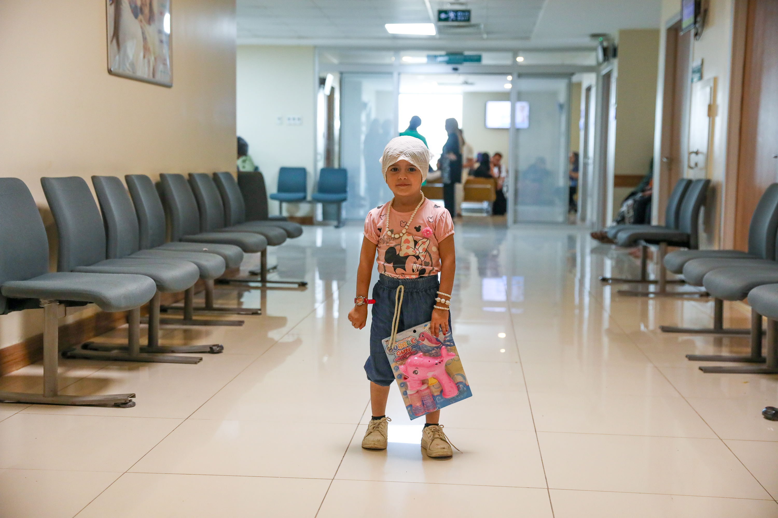 Celine was fitted with a cochlear implant, allowing her to hear