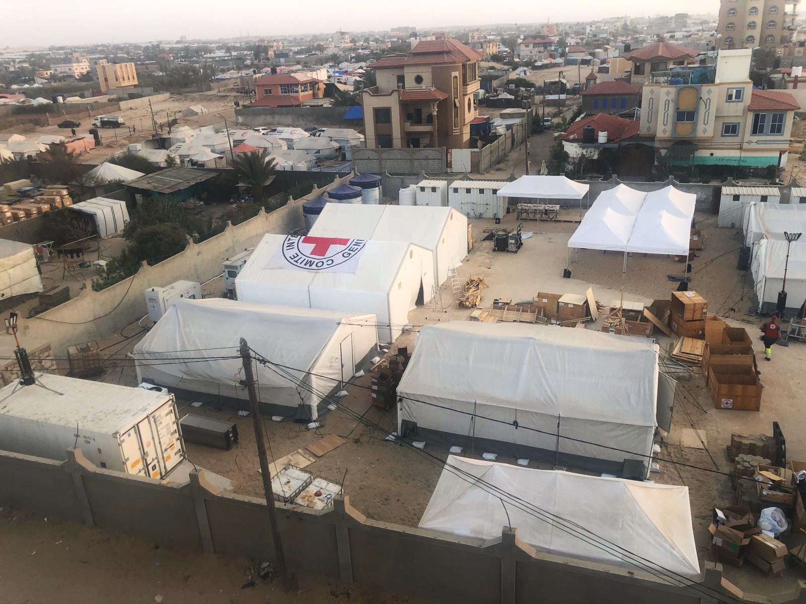 The 60-bed field hospital was opened in mid-May [Courtesy of the ICRC]