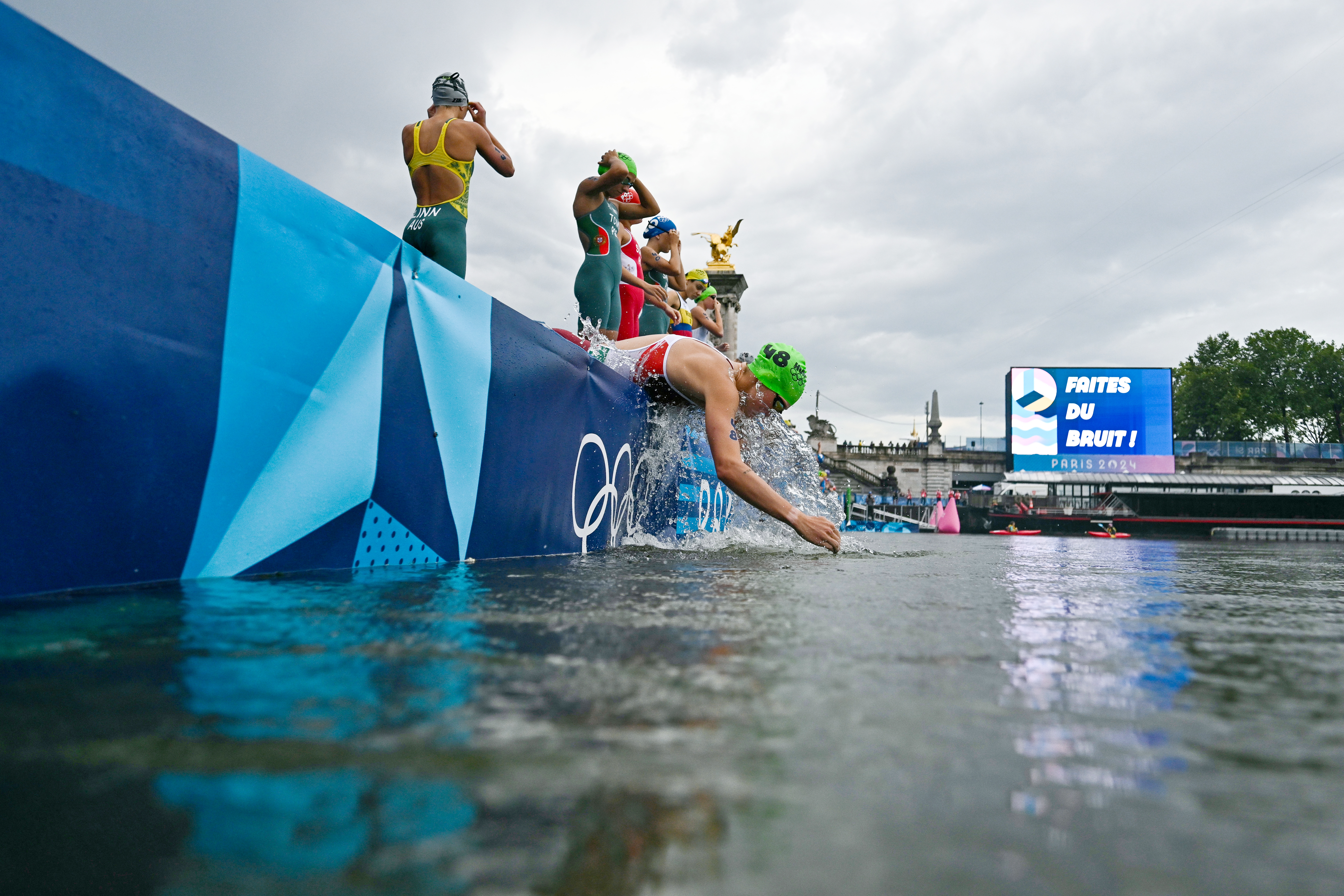 Swimmer at Olympics.