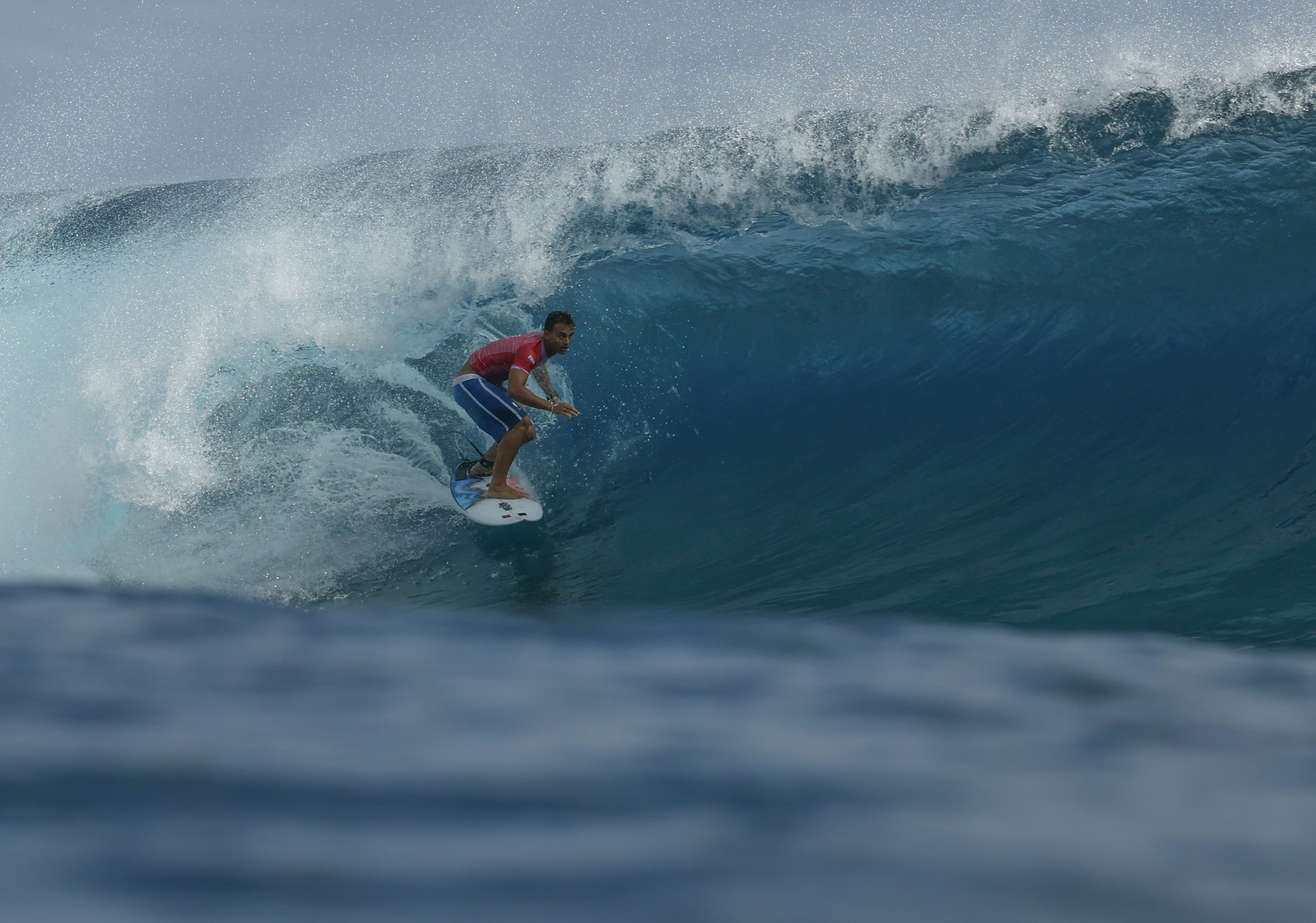 Surfer on wave