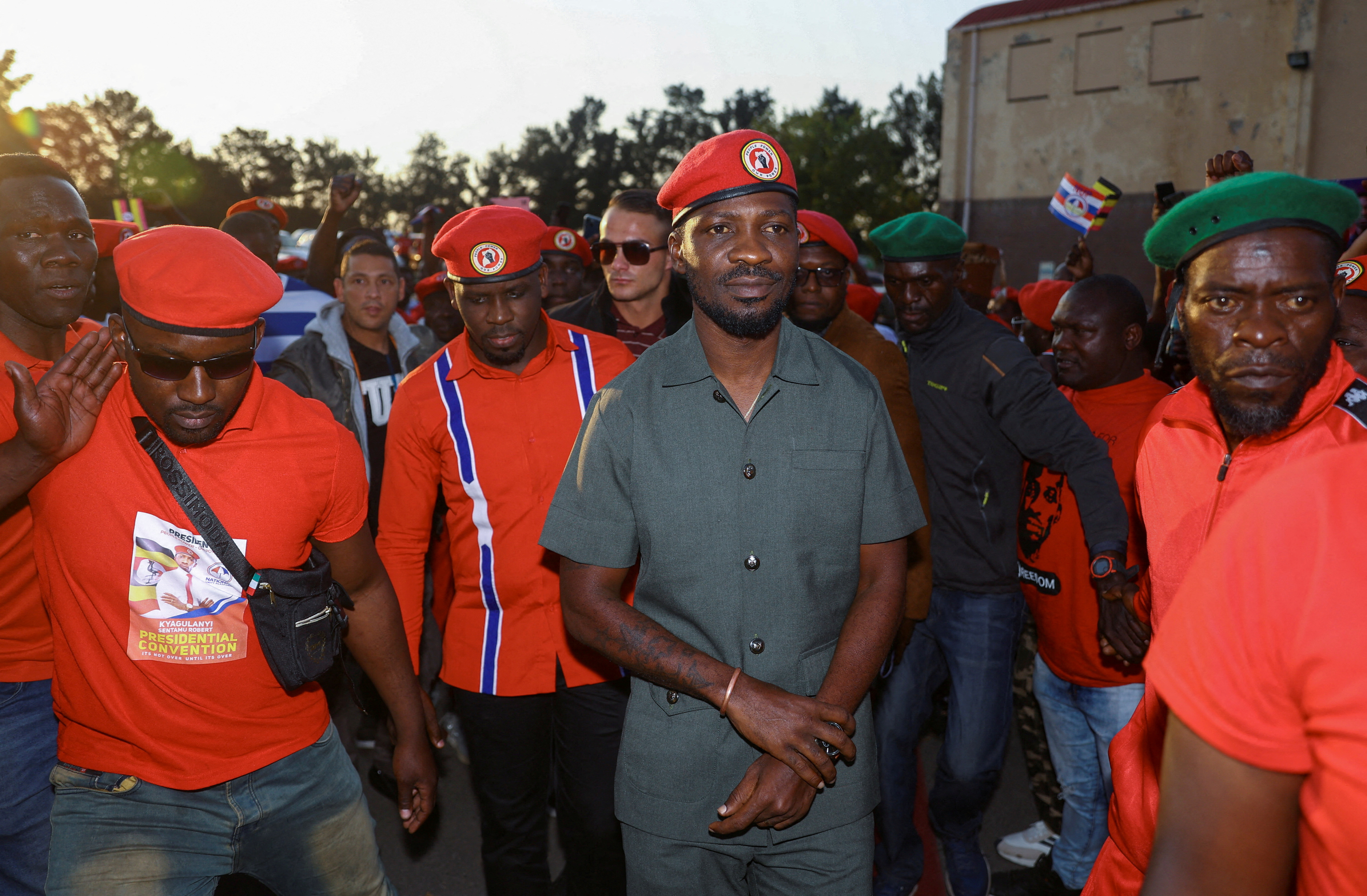 Ugandan opposition leader and singer Robert Kyagulanyi Ssentamu, known as Bobi Wine