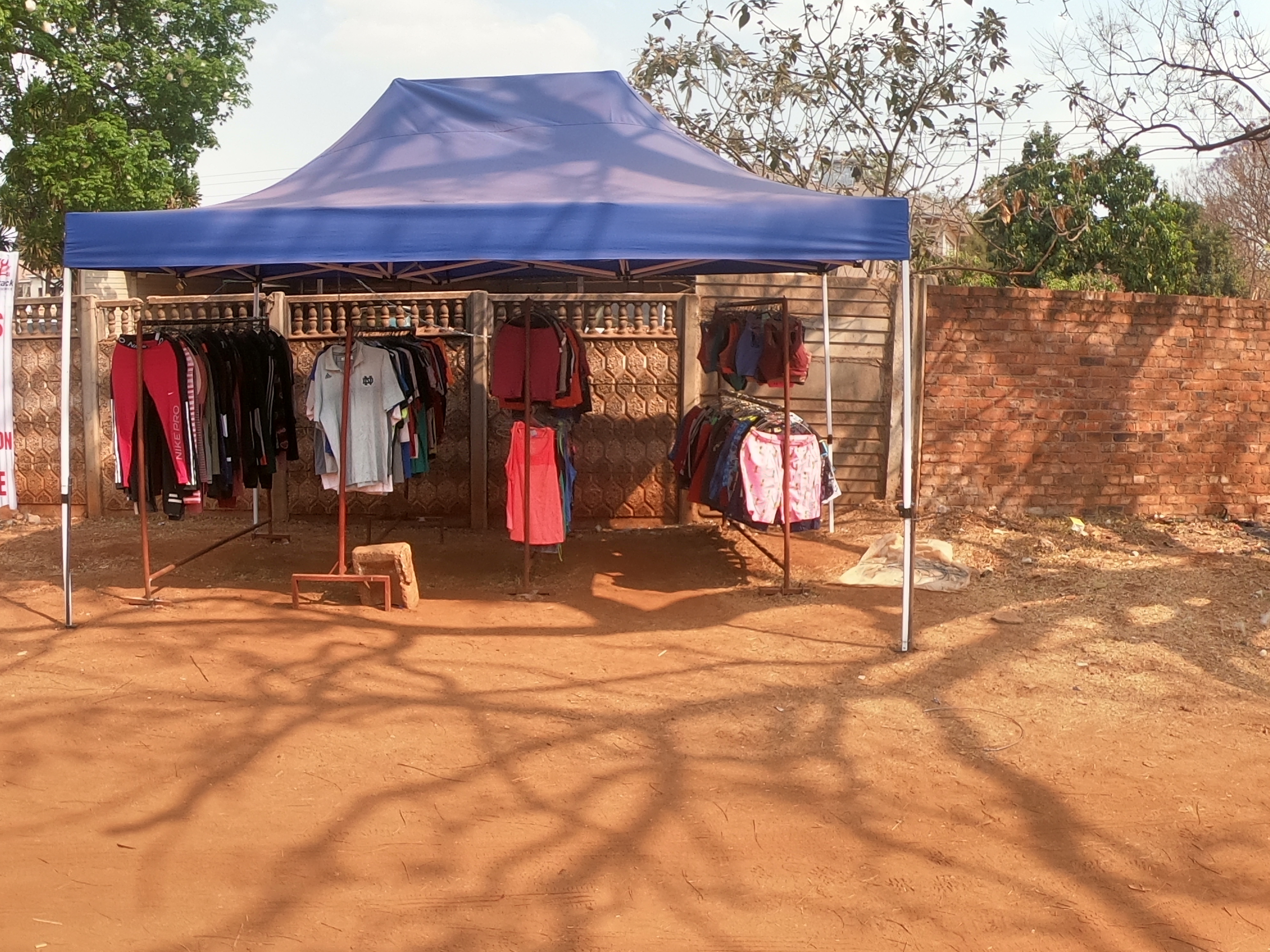 A roadside shop outside a house in surburban Harare