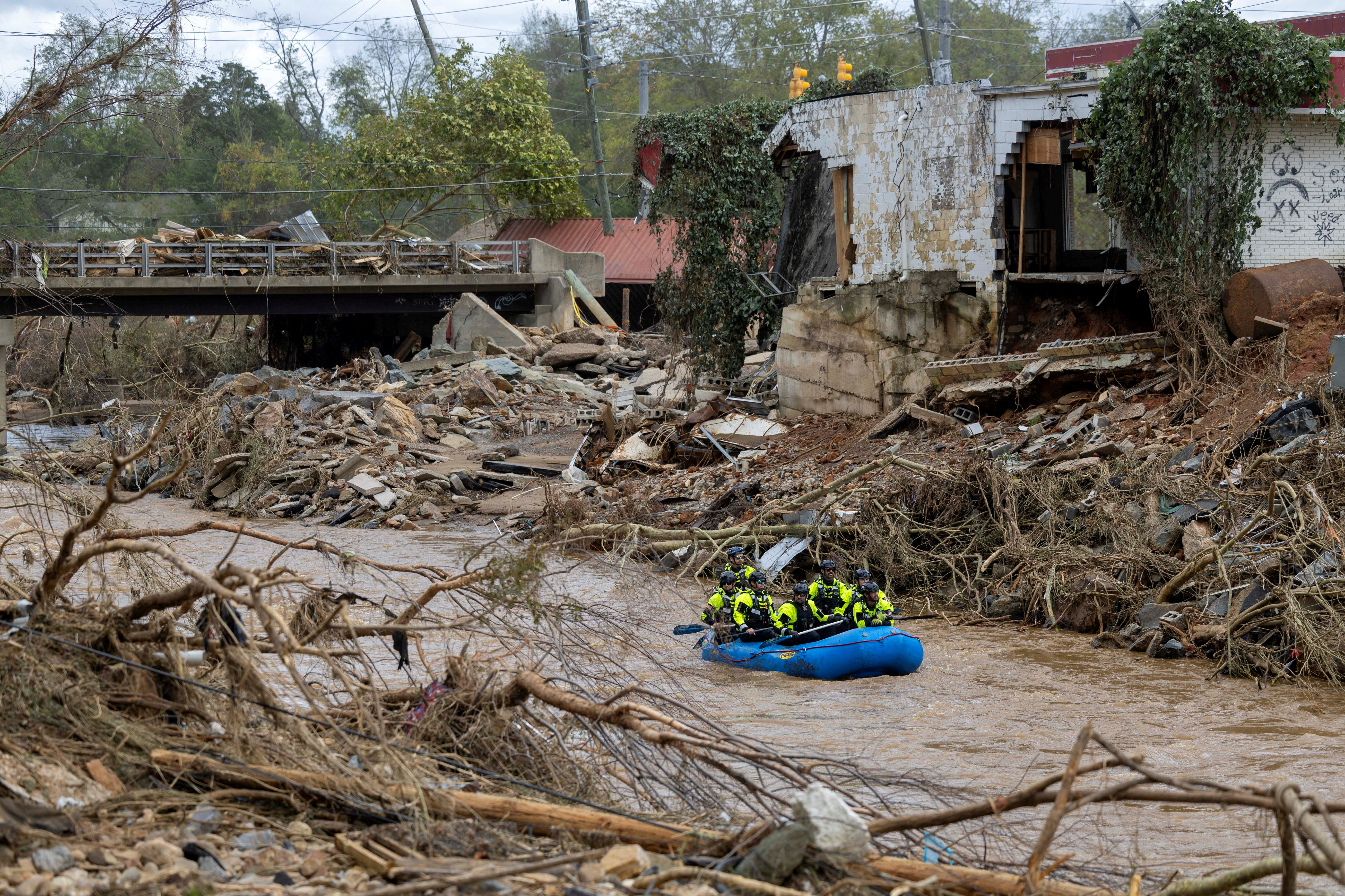 Massive search and rescue operation in wake of hurricane Helene