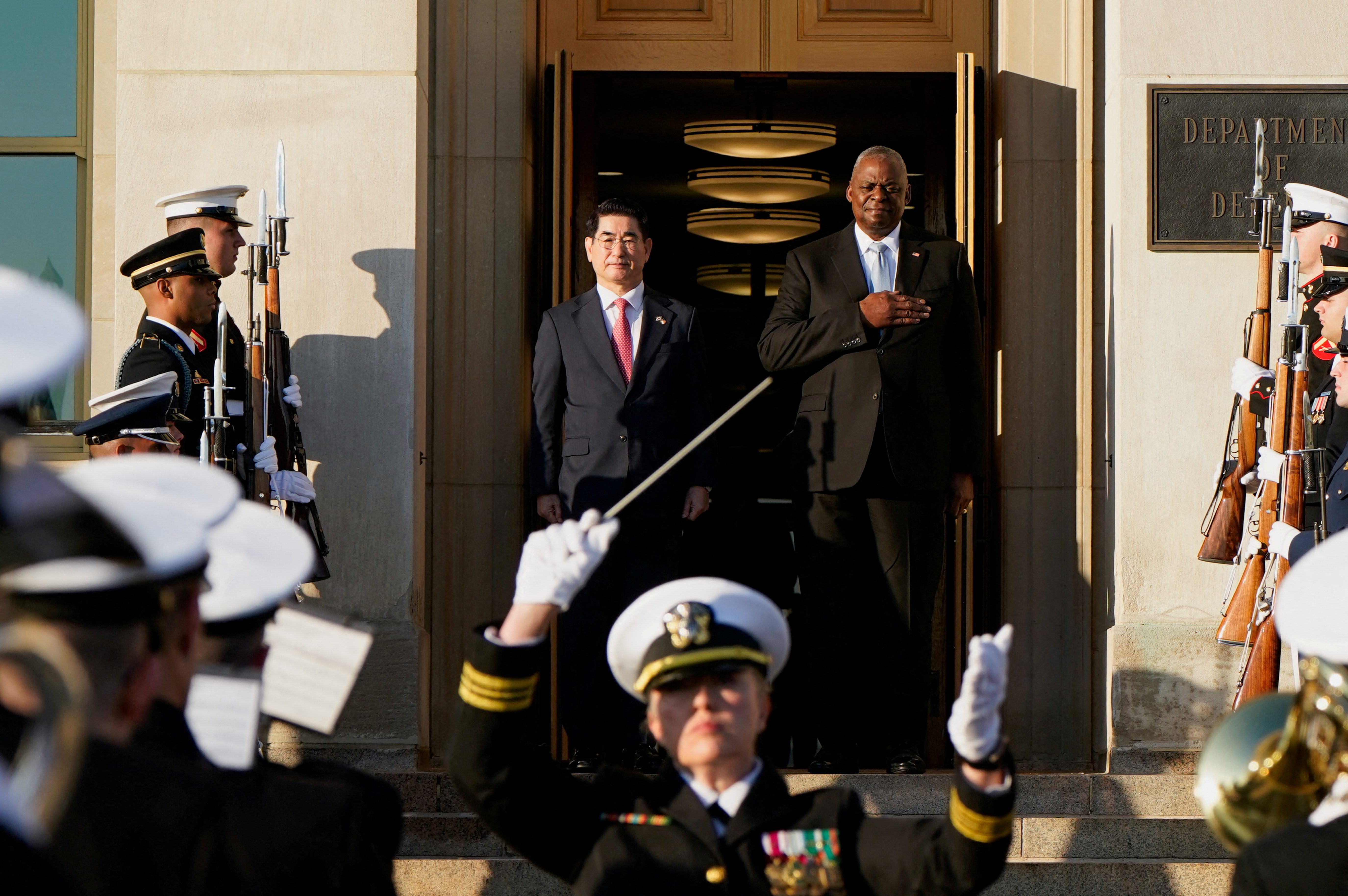 US Defense Secretary Lloyd Austin meets with South Korea’s Defence Minister Kim Yong-hyun