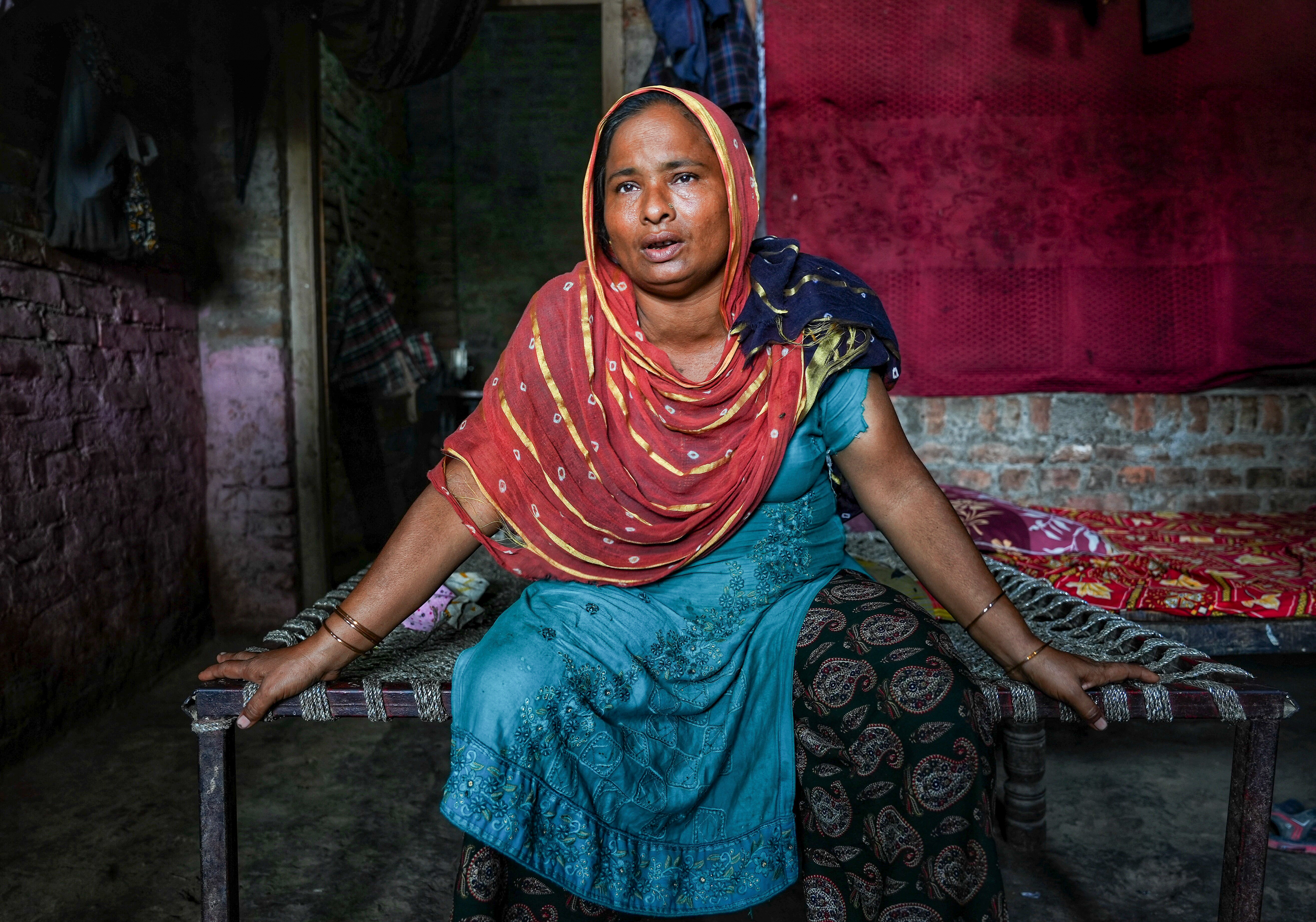 Reshma at her home in Maharajganj village, Bahraich