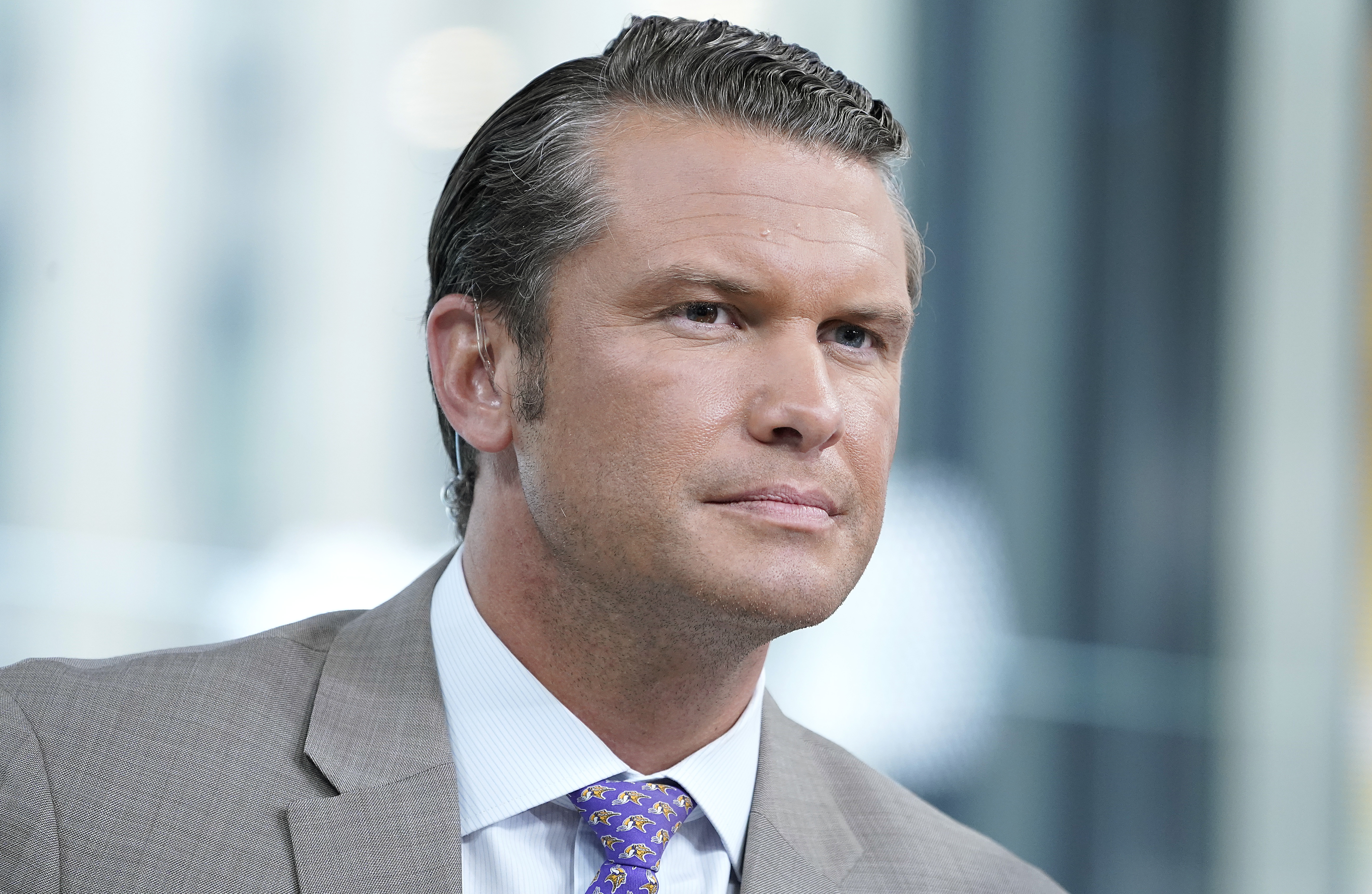 Fox anchor Pete Hegseth at Fox News Channel Studios on August 09, 2019, in New York