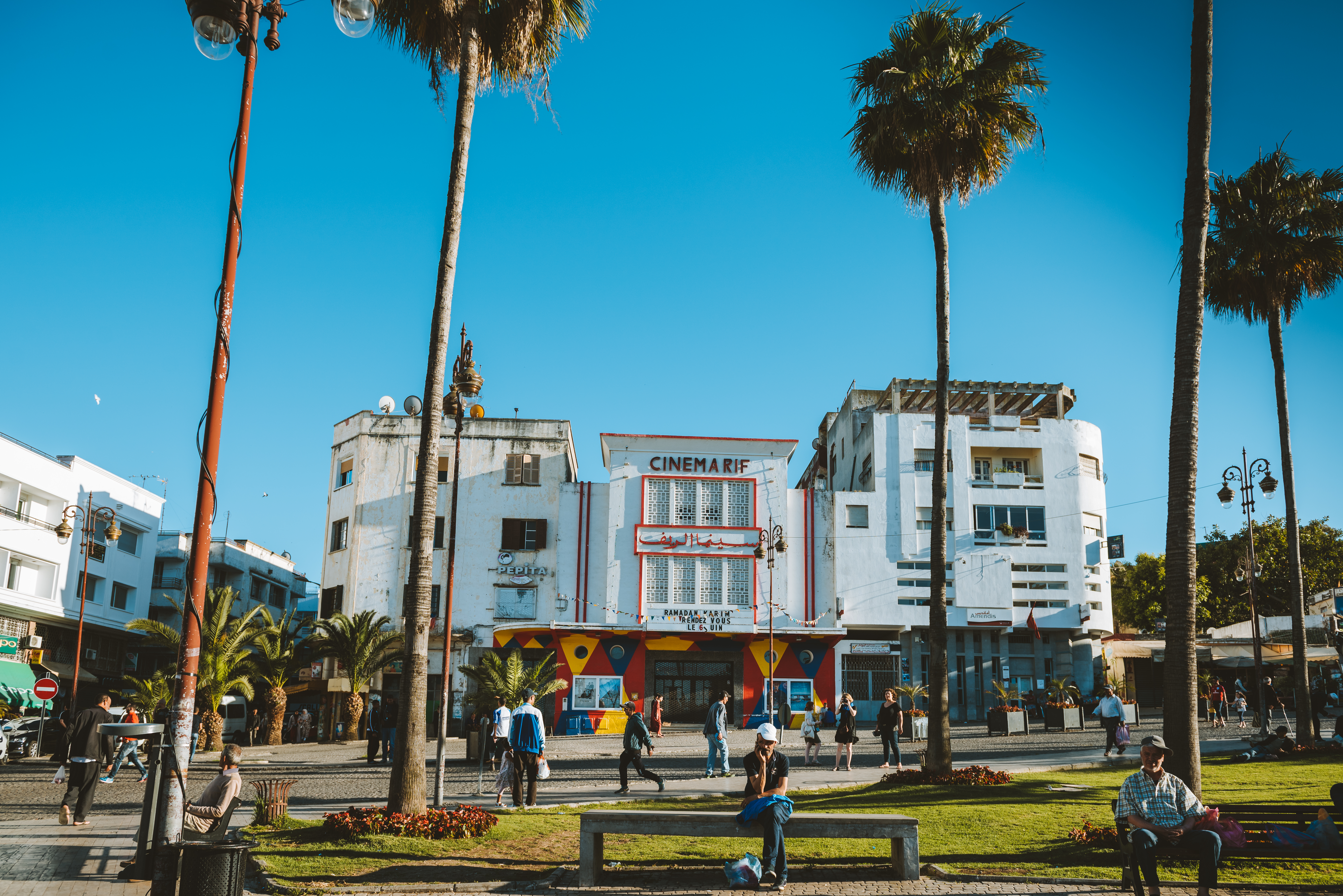The Cinematheque de Tangier – Cinema Rif – North Africa’s first cinema cultural centre, overlooking the Grand Socco in Tangier, Morocco [Shutterstock]