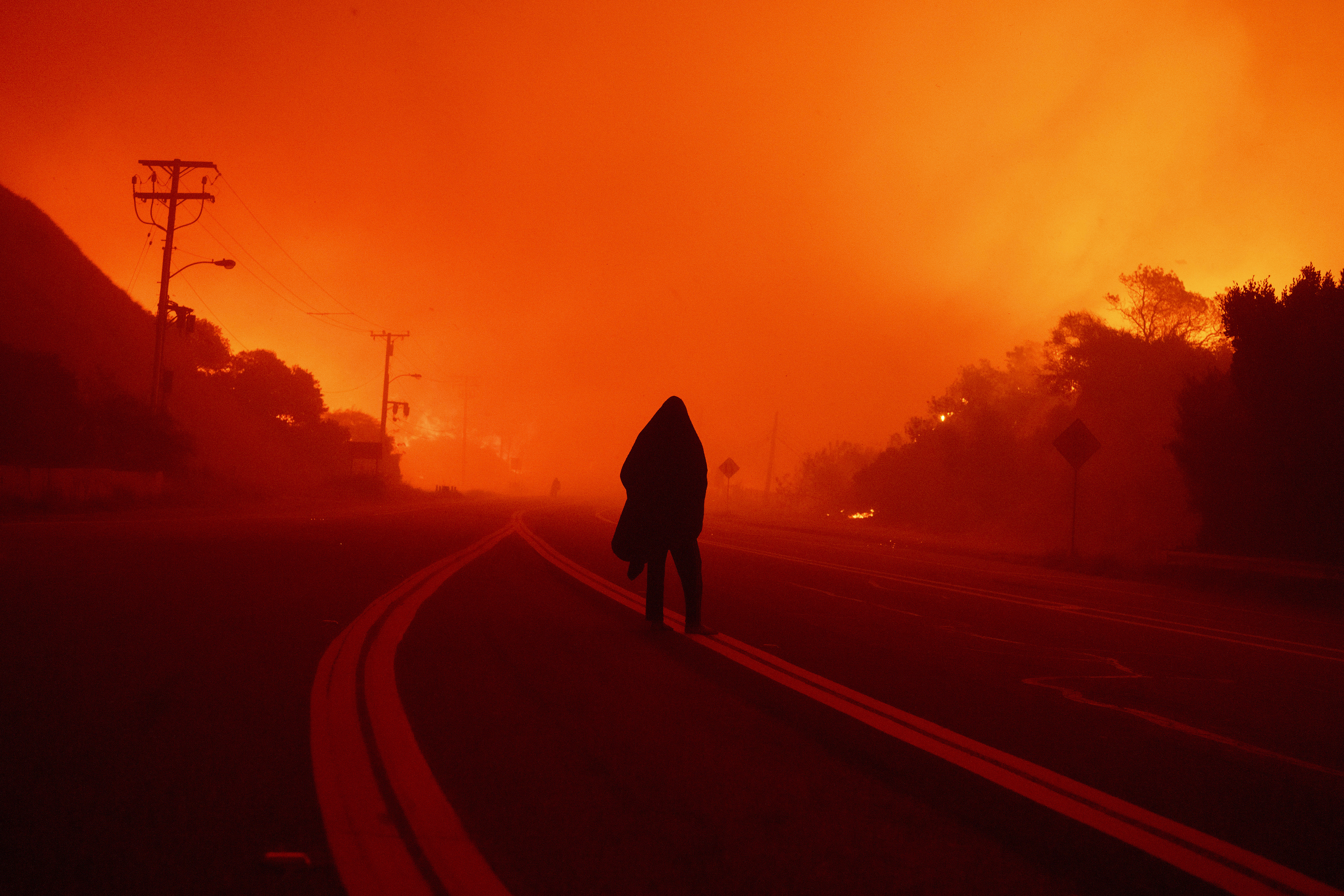 A wildfire in Malibu prompts evacuations as it burns near Pepperdine University