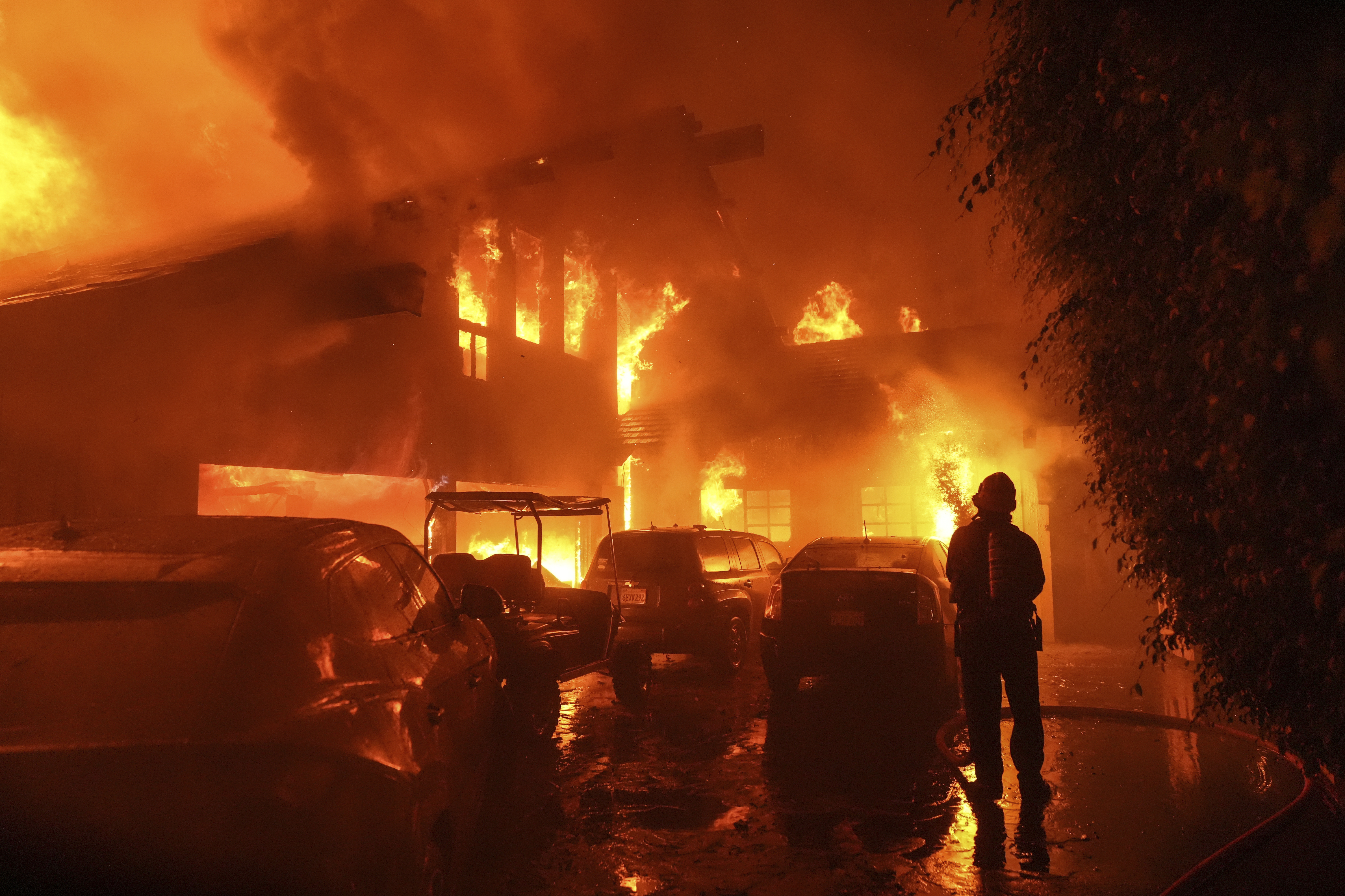A wildfire in Malibu prompts evacuations as it burns near Pepperdine University