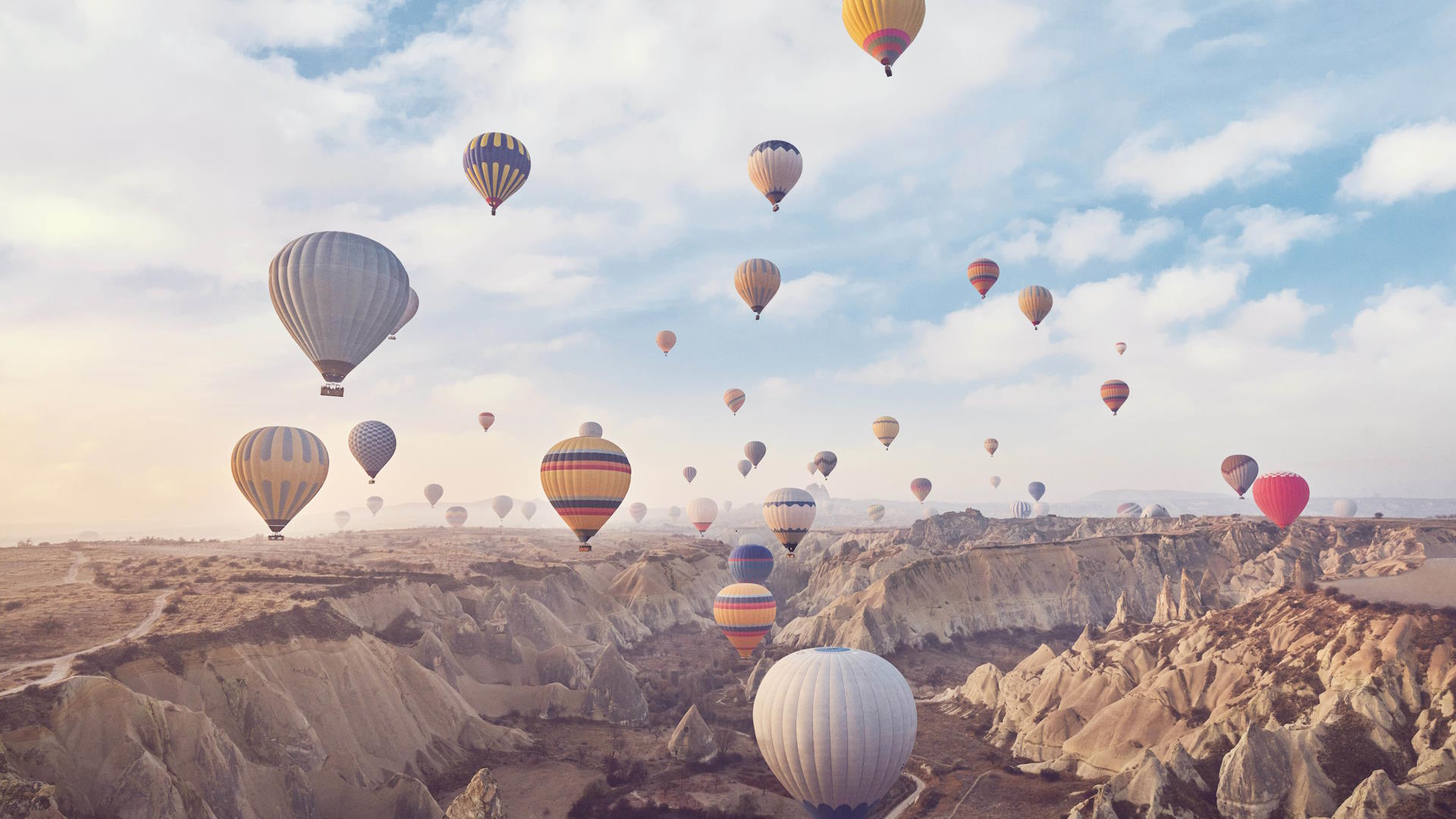 Hot air balloons in Cappadocia