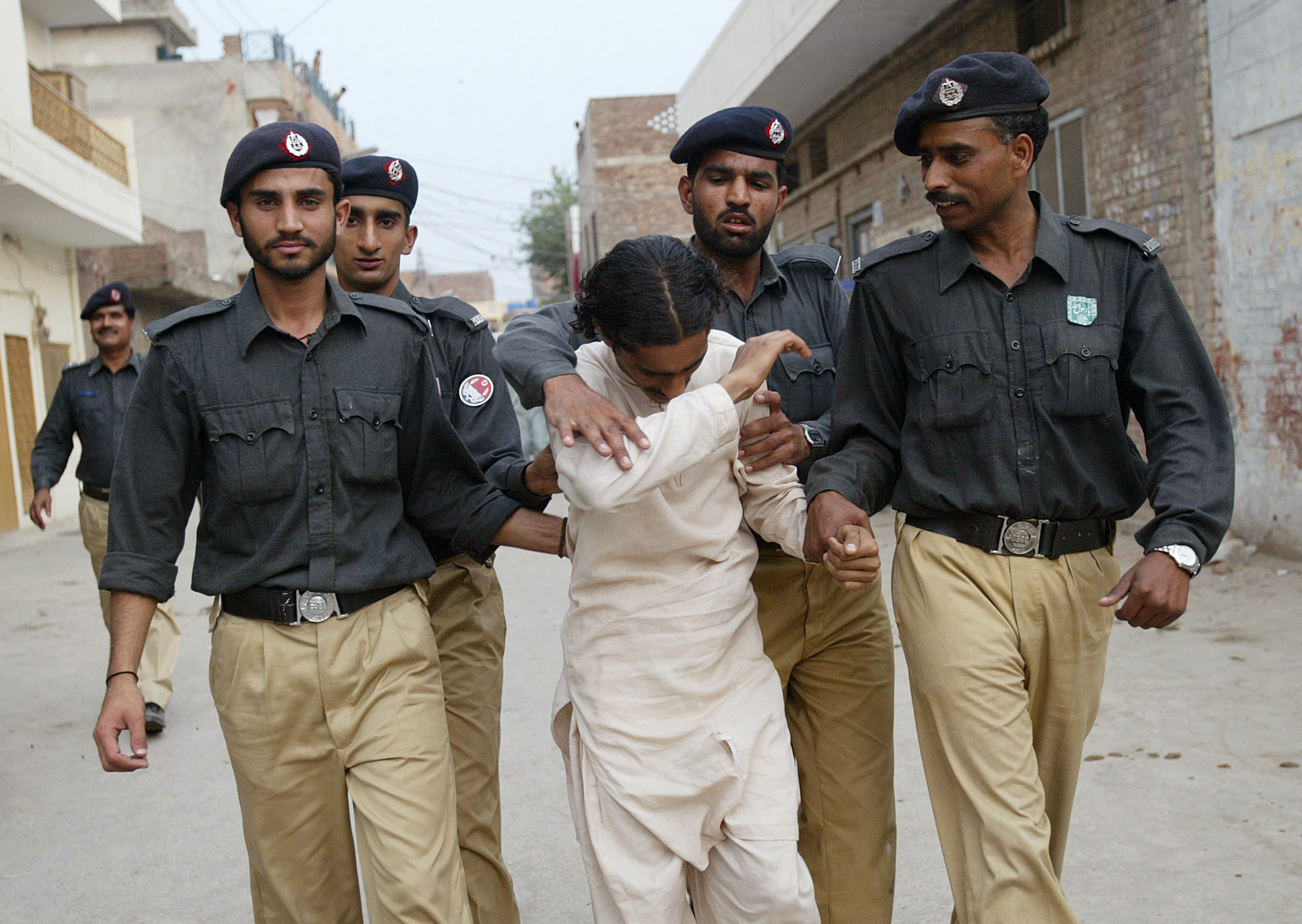 police with kite vendor