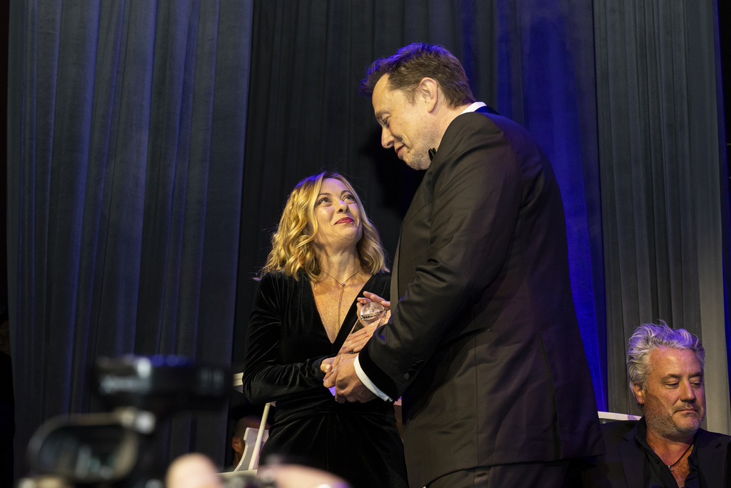 Elon Musk and Giorgia Meloni