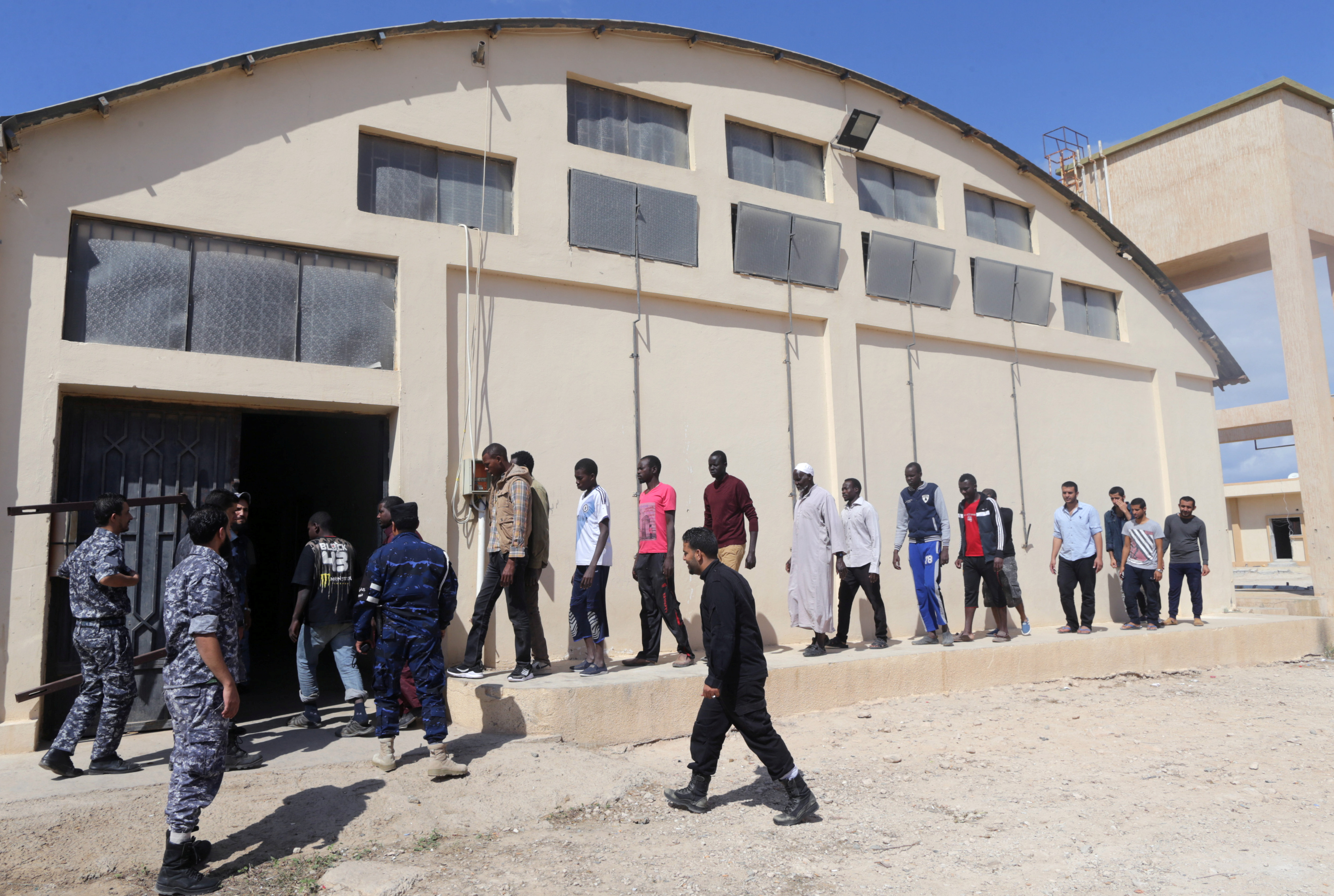 Migrant detention center Libya