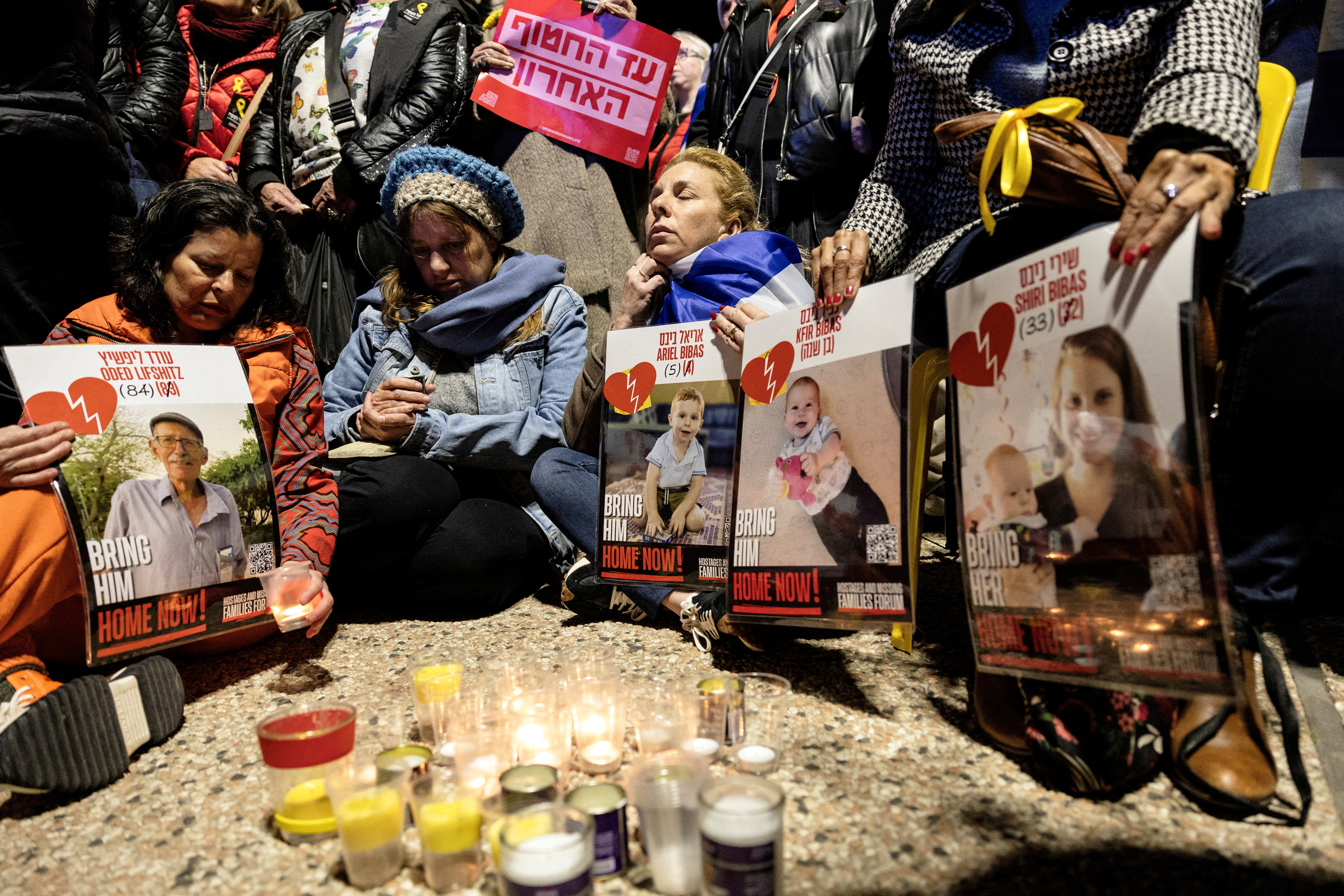 vigil for Bibas family