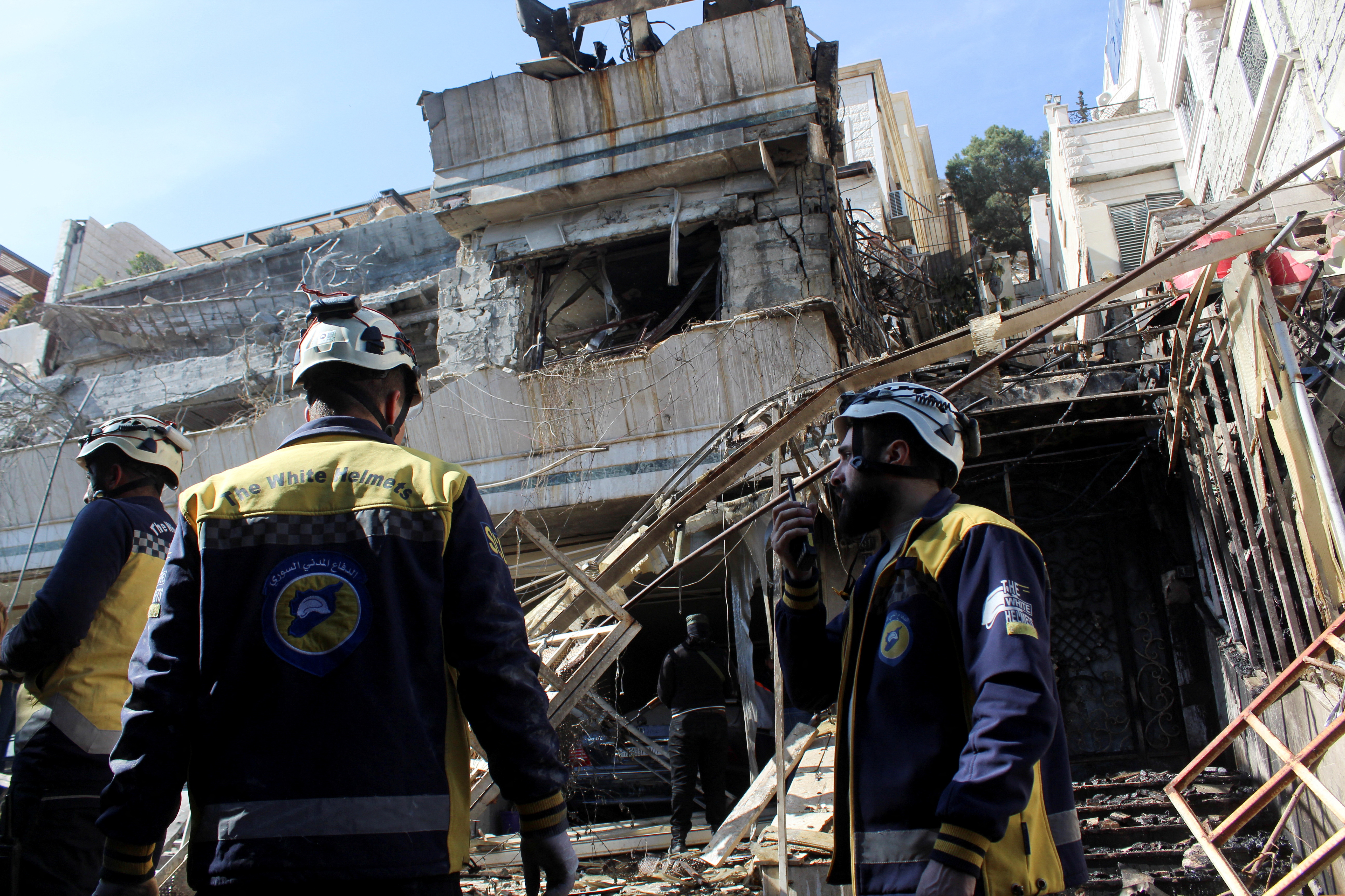 Damascus after Israeli air strike