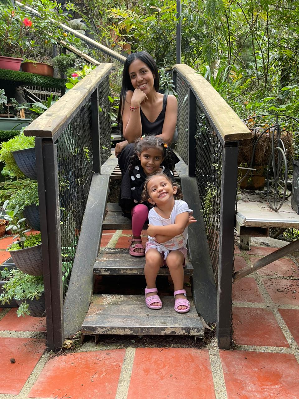 Fraymi Loaiza left Venezuela for Colombia in December with her two daughters, Samantha and Clarion [Courtesy of Fraymi Loaiza]