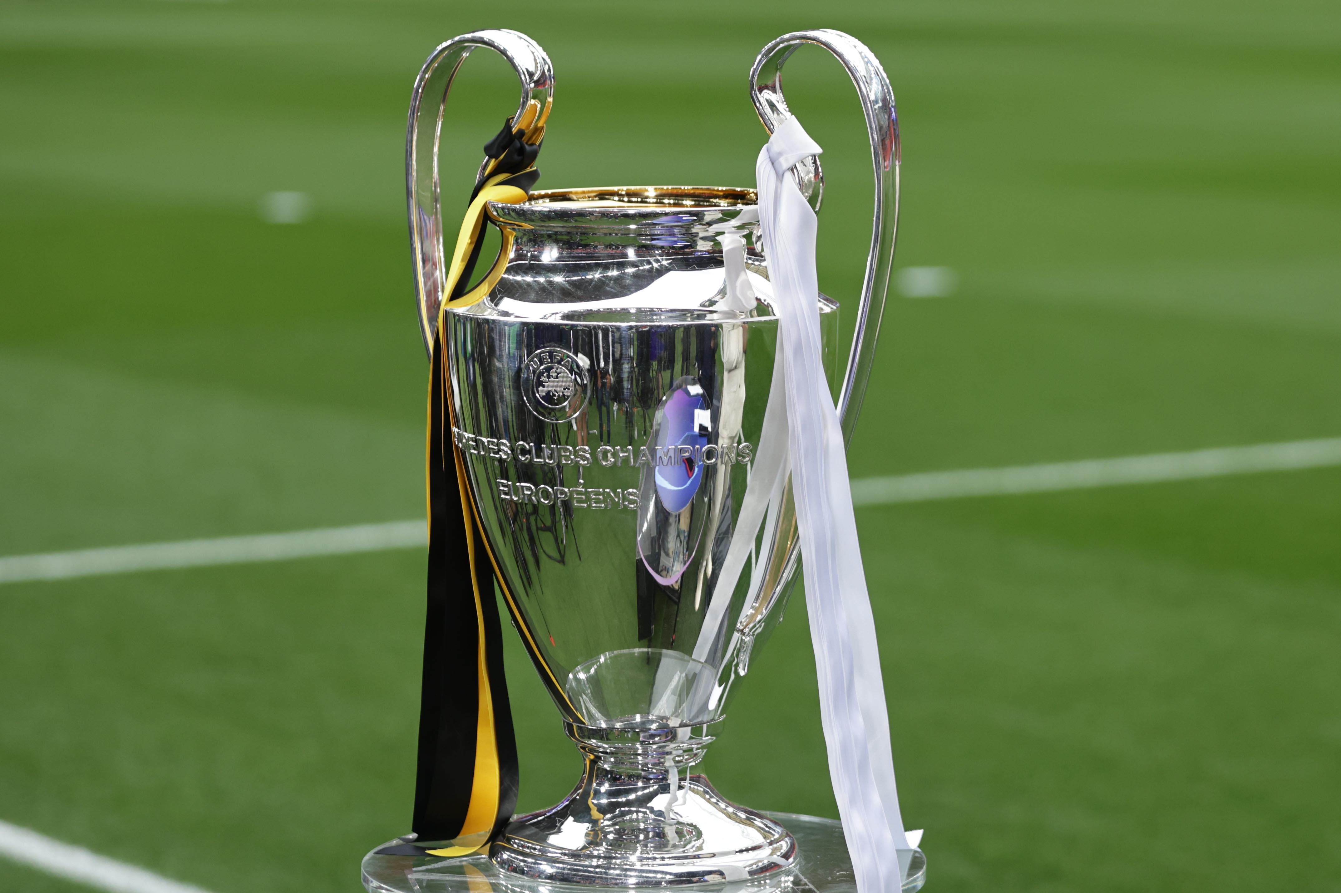The UEFA Champions League trophy