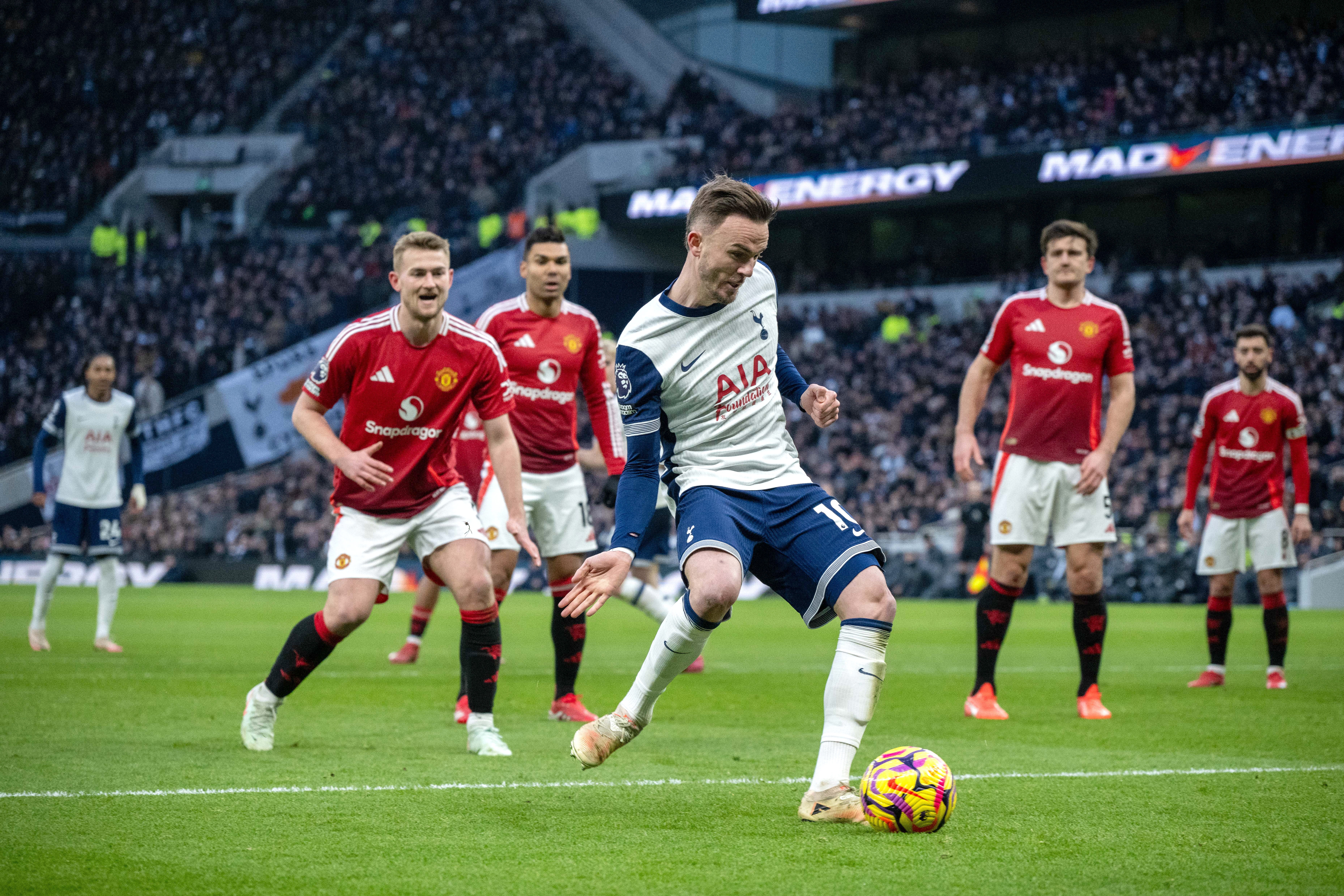 James Maddison was the match-winner the last time Tottenham played Manchester United on February 16