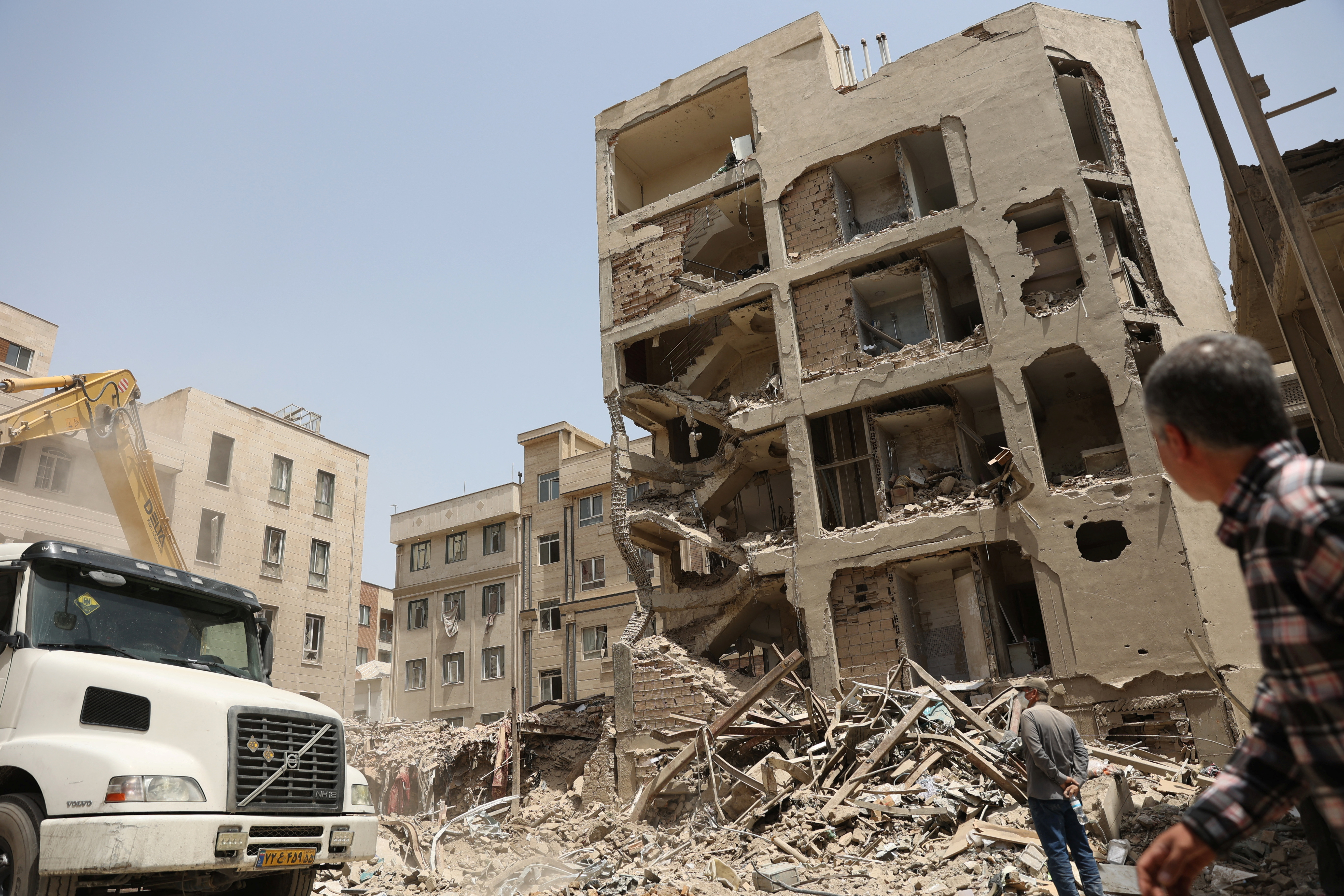 A view shows the aftermath of an Israeli strike on a building on Monday, after the ceasefire between Israel and Iran, in Tehran, Iran, June 26, 2025. Majid Asgaripour/WANA (West Asia News Agency) via REUTERS ATTENTION EDITORS - THIS PICTURE WAS PROVIDED BY A THIRD PARTY