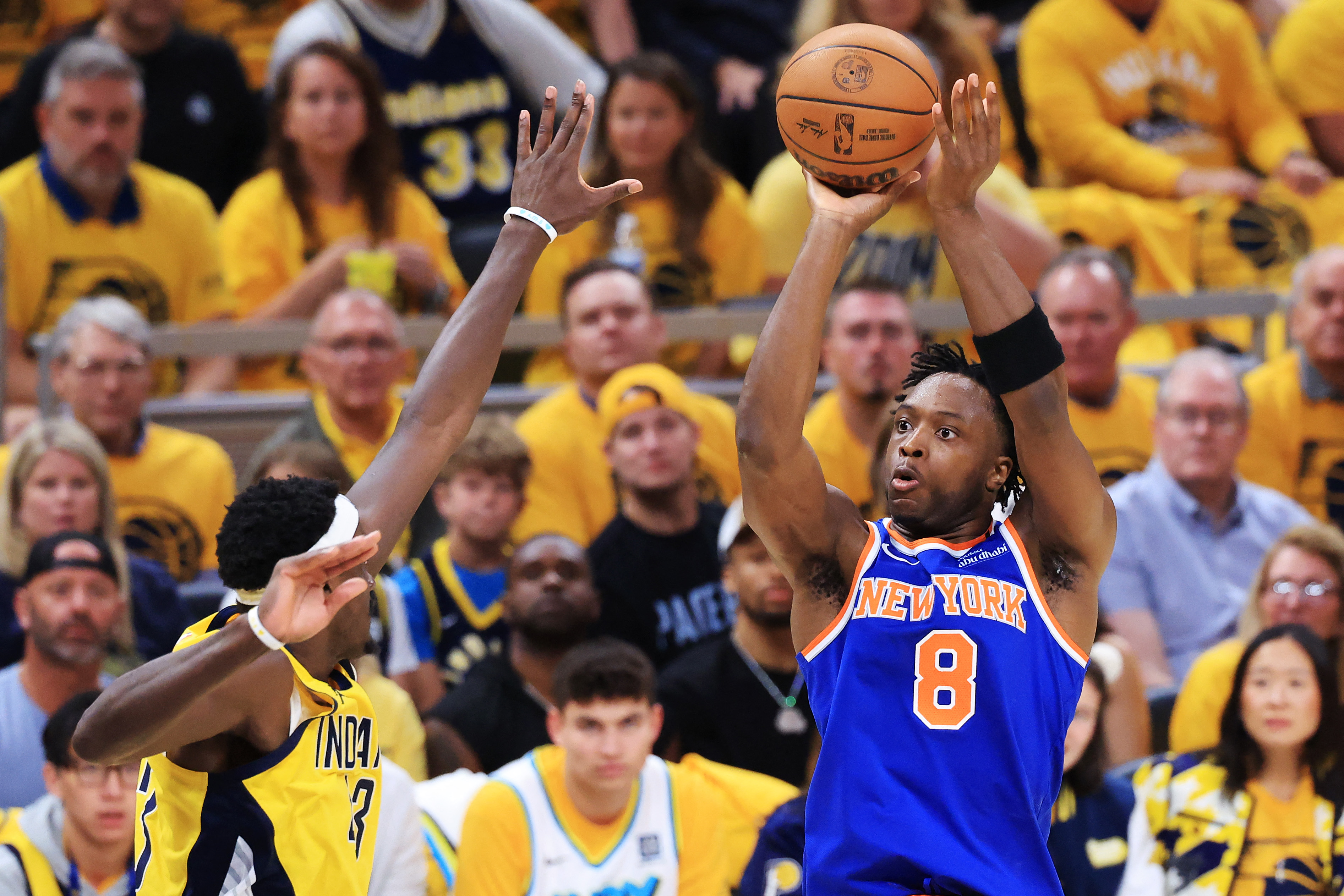 OG Anunoby led the Knicks with 24 points on 10-for-18 shooting in Game 6