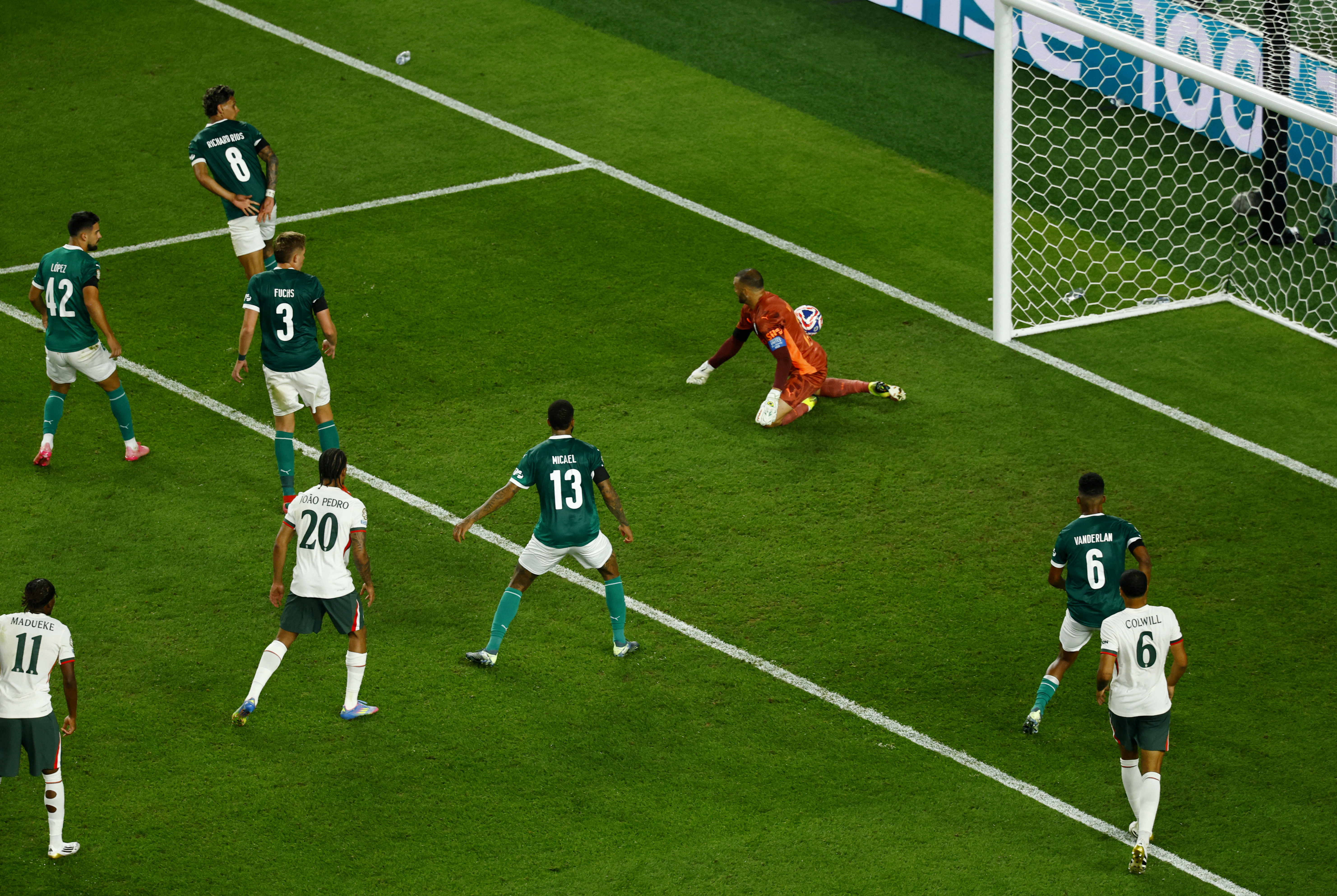 Palmeiras' Weverton scores Chelsea's second with an own goal