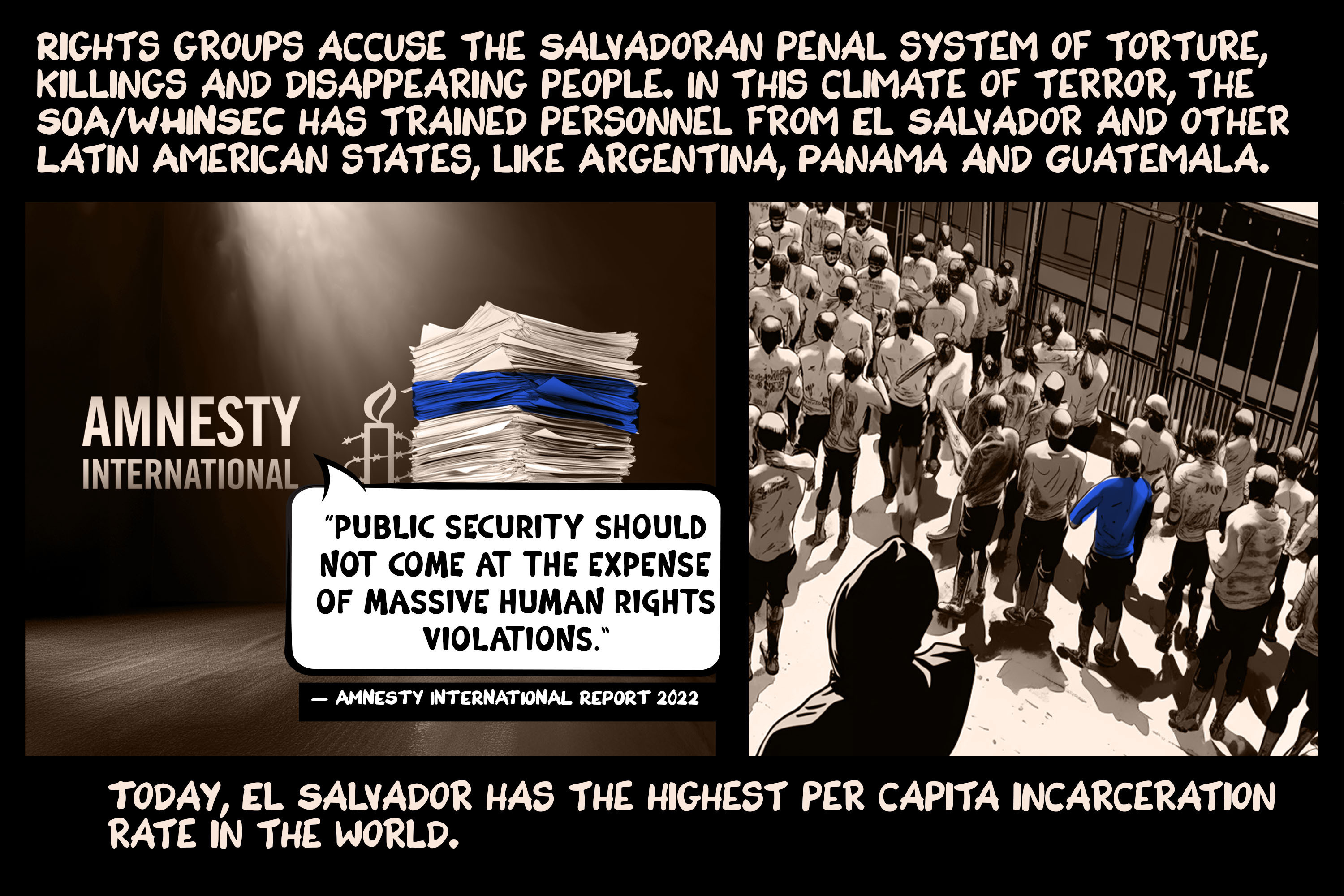 History Illustrated: El Salvador, CECOT prison and the US’s School of the Americas