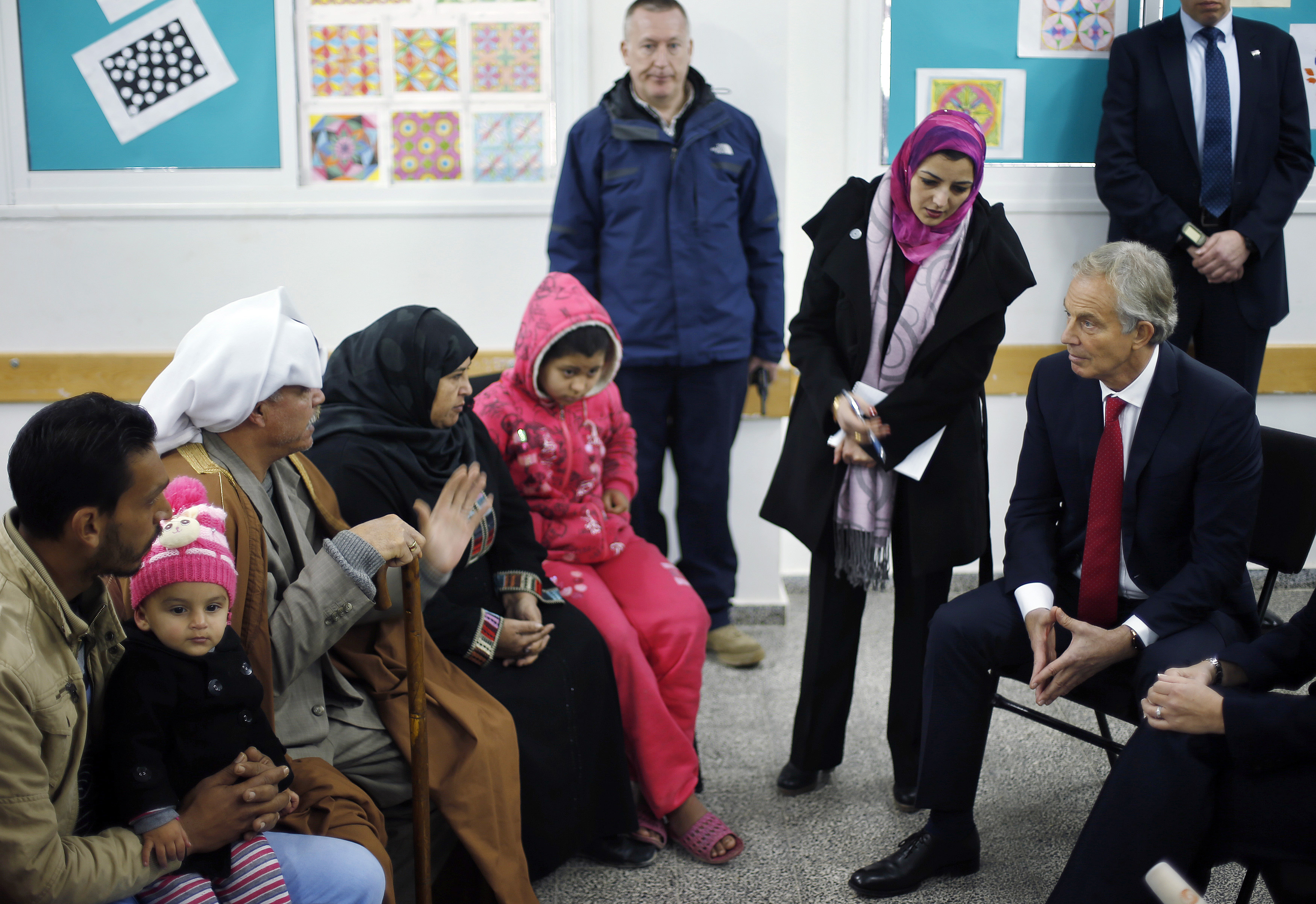 Tony Blair in Gaza City