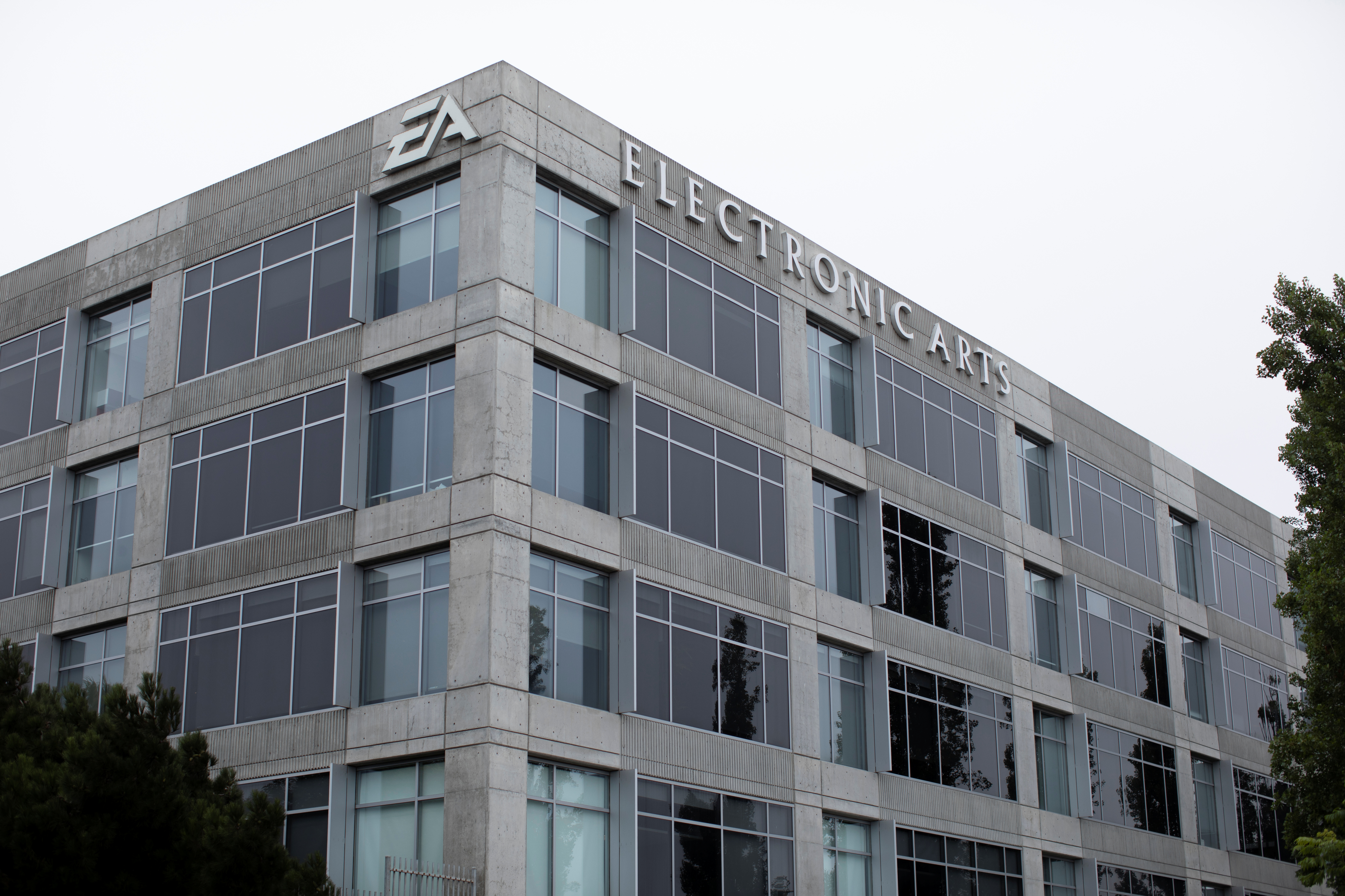 An Electronic Arts office building is shown in Los Angeles, California, July 27, 2020
