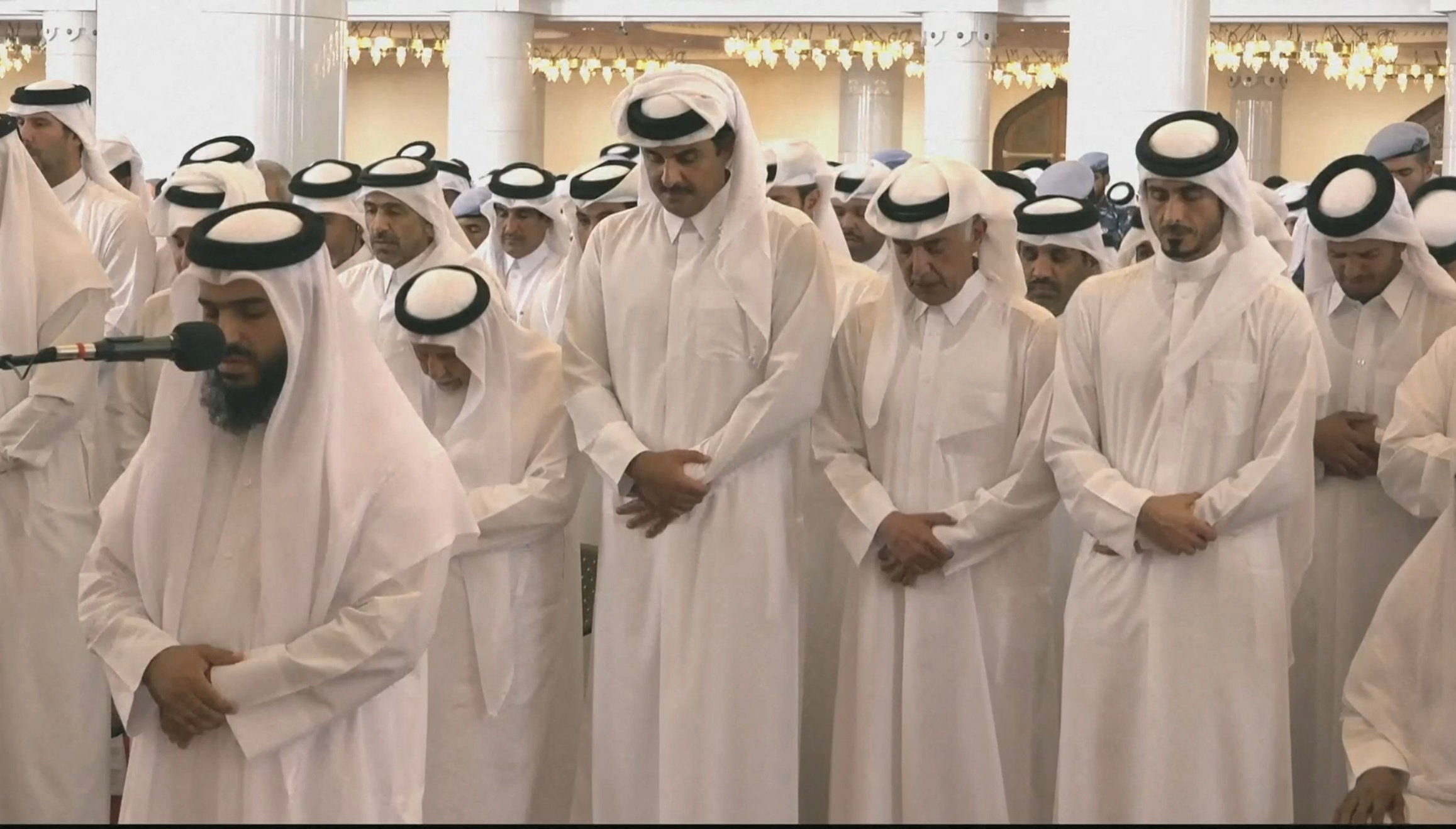 funeral ceremony for victims of Israeli attack