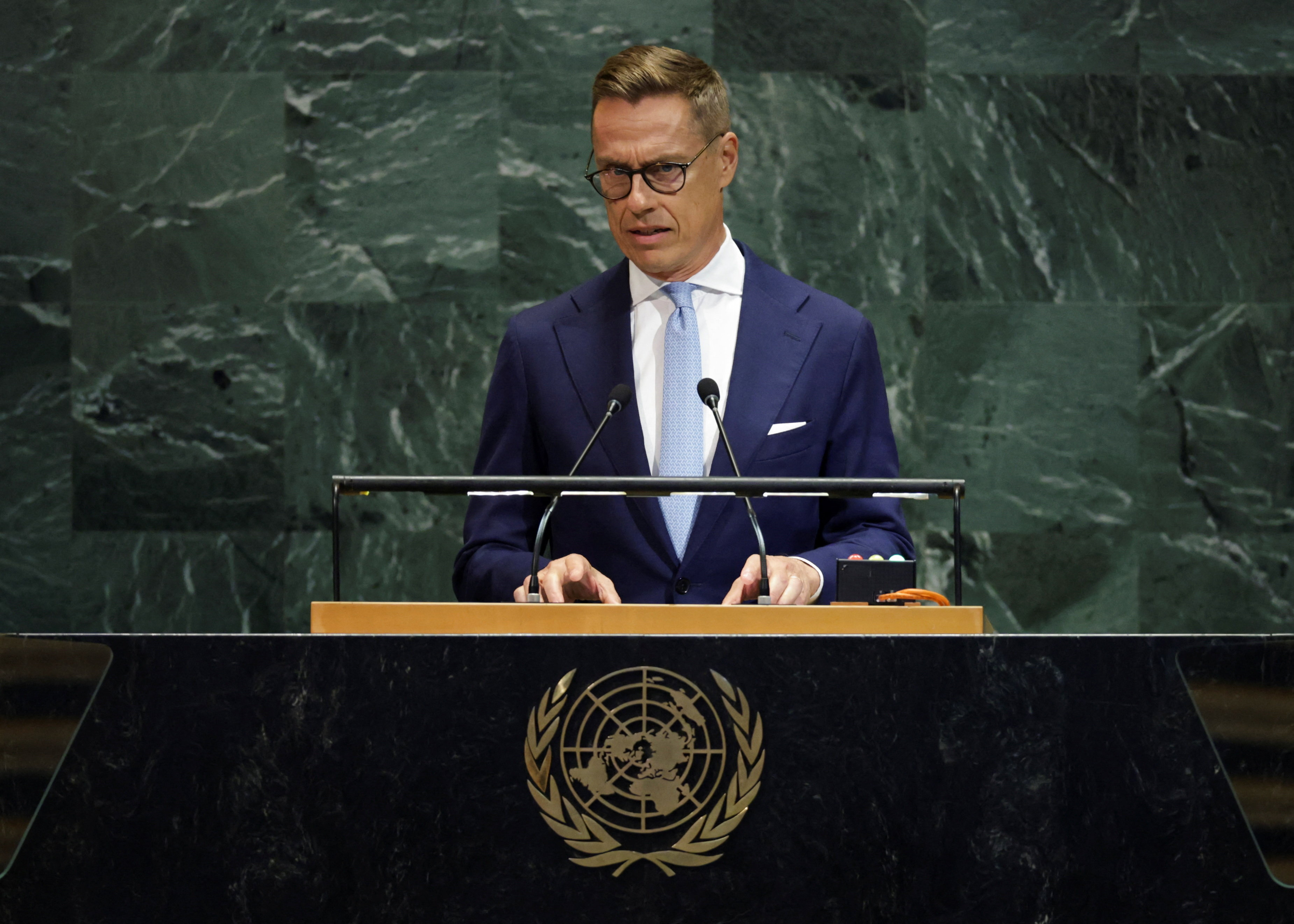 Finnish President Alexander Stubb