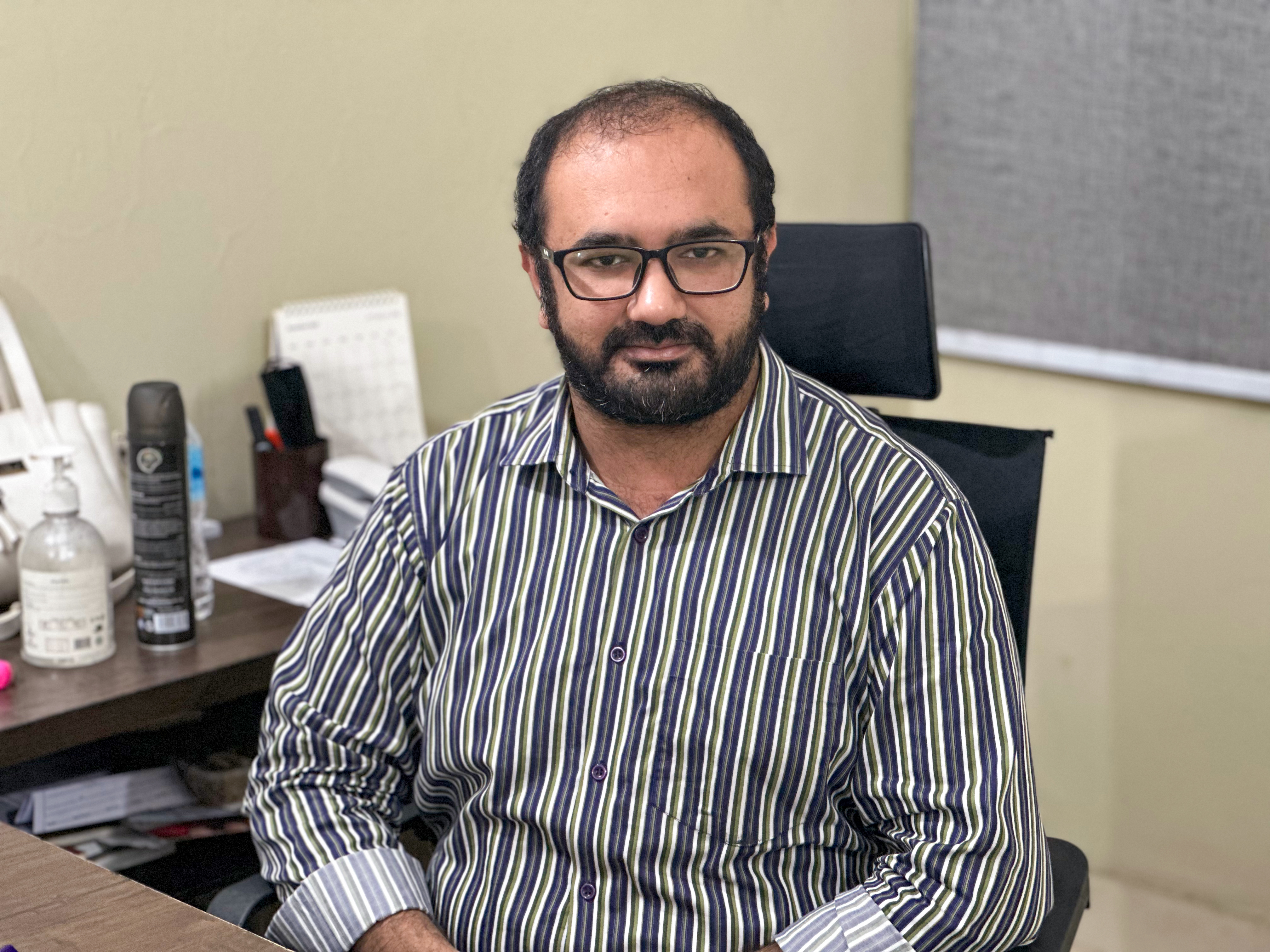 Dr Haseeb Ahmad Malik [Urooba Jamal/Al Jazeera]