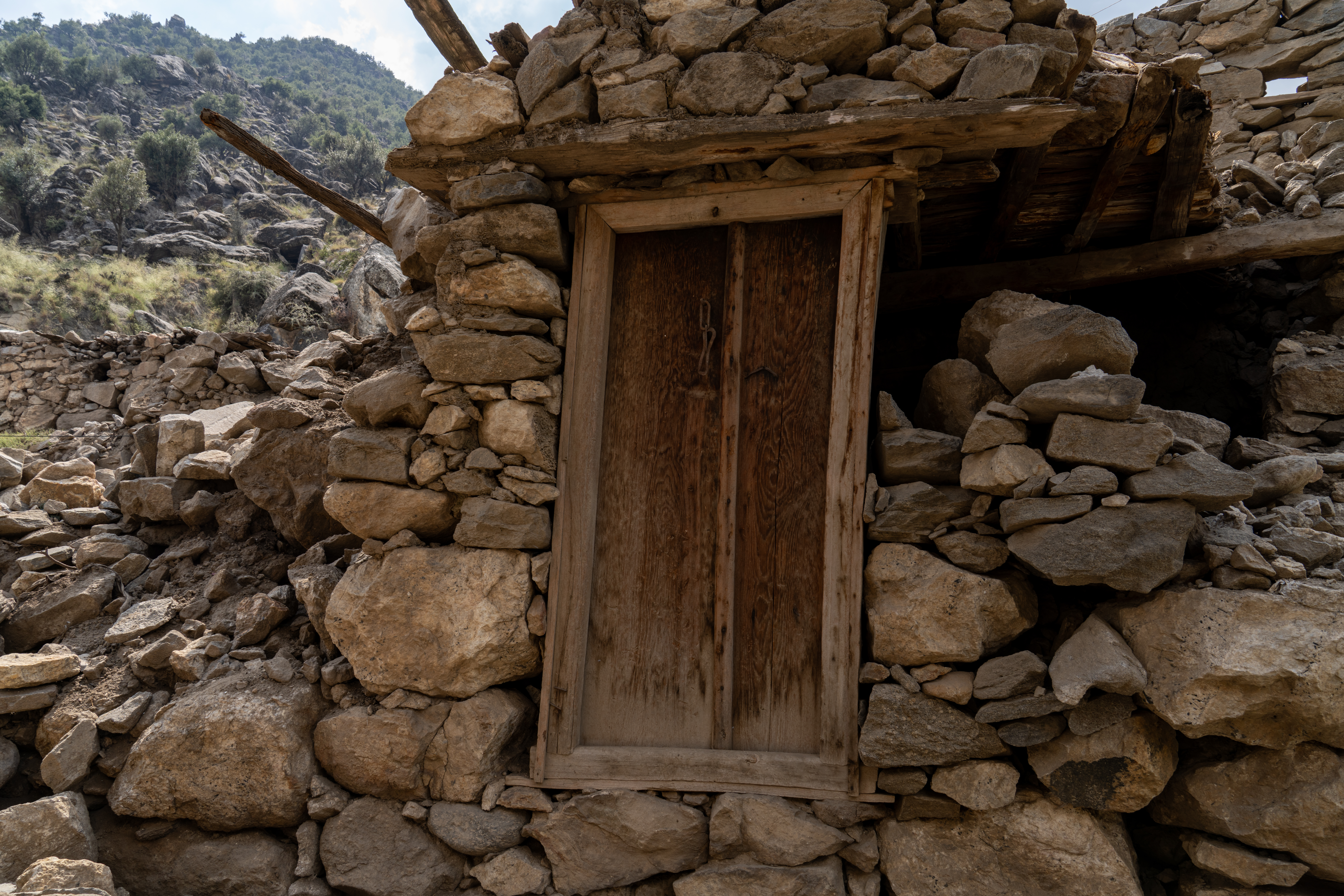 A home that was completely destroyed in Andarlachak village.
