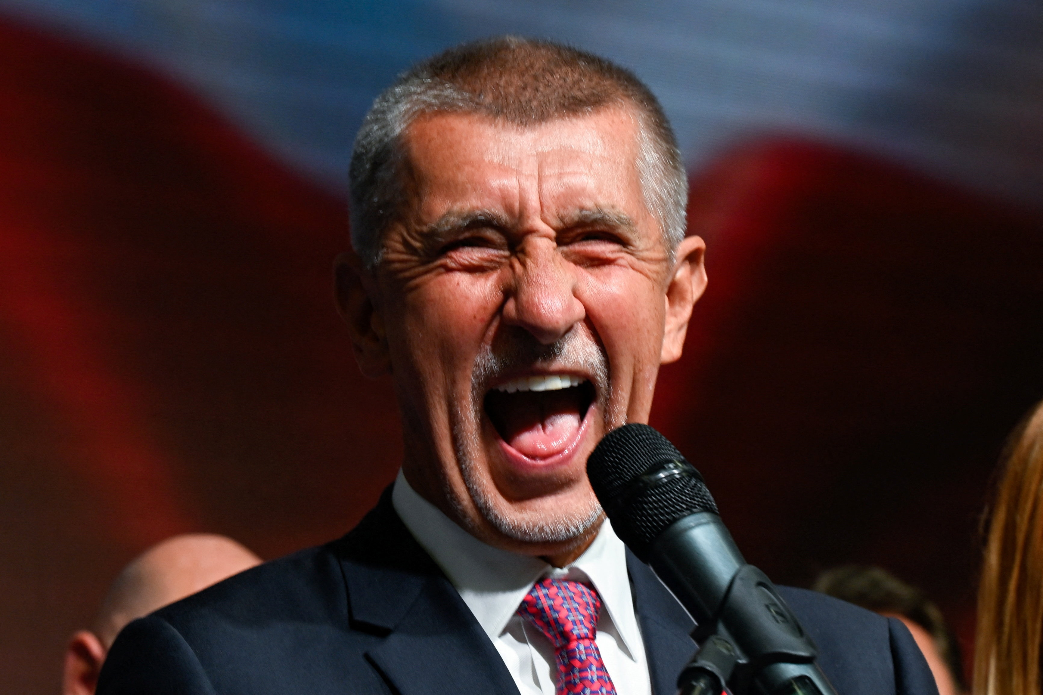 Leader of ANO party Andrej Babis speaks during a news conference after the preliminary results of the parliamentary election, at the party’s election headquarters in Prague, Czech Republic, October 4, 2025