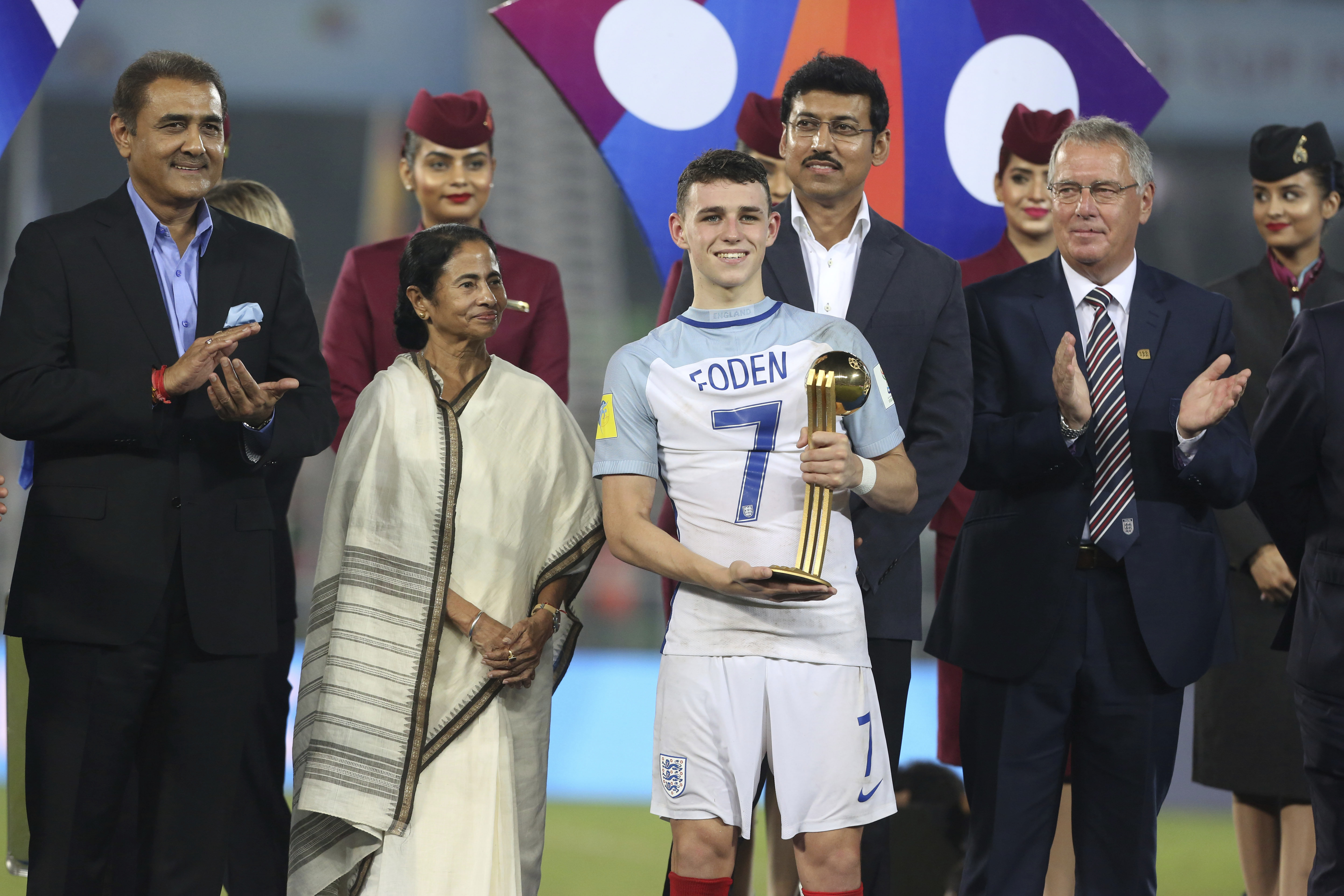 Phil Foden, who currently plays for English Premier League side Manchester City, won the Golden Ball award for the best player at the 2017 FIFA U-17 World Cup in India, which England won by beating Spain in the final