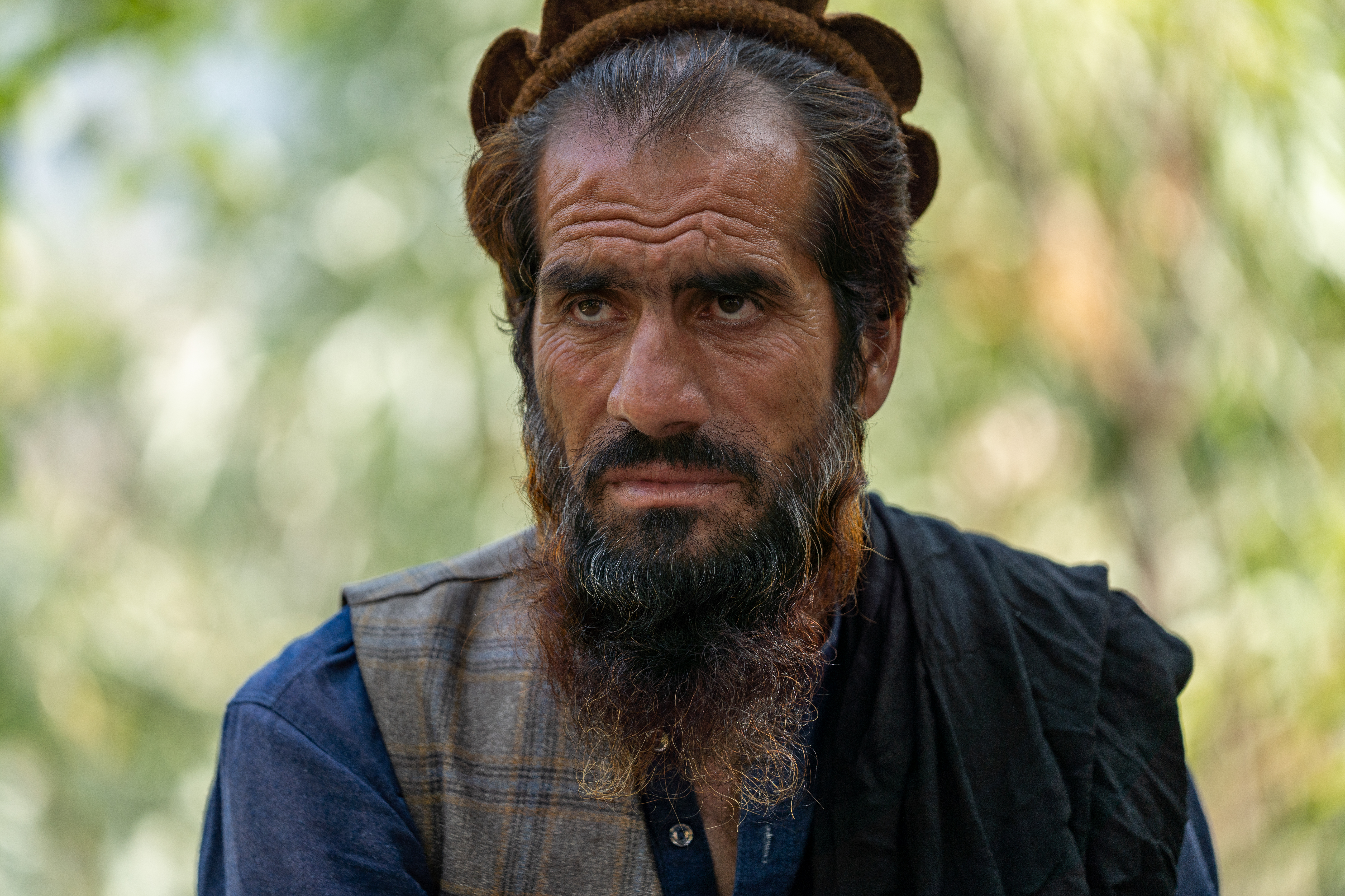 Hayat Khan, 55, lost four members of his family during the magnitude 6.0 earthquake [Sorin Furcoi/Al Jazeera]