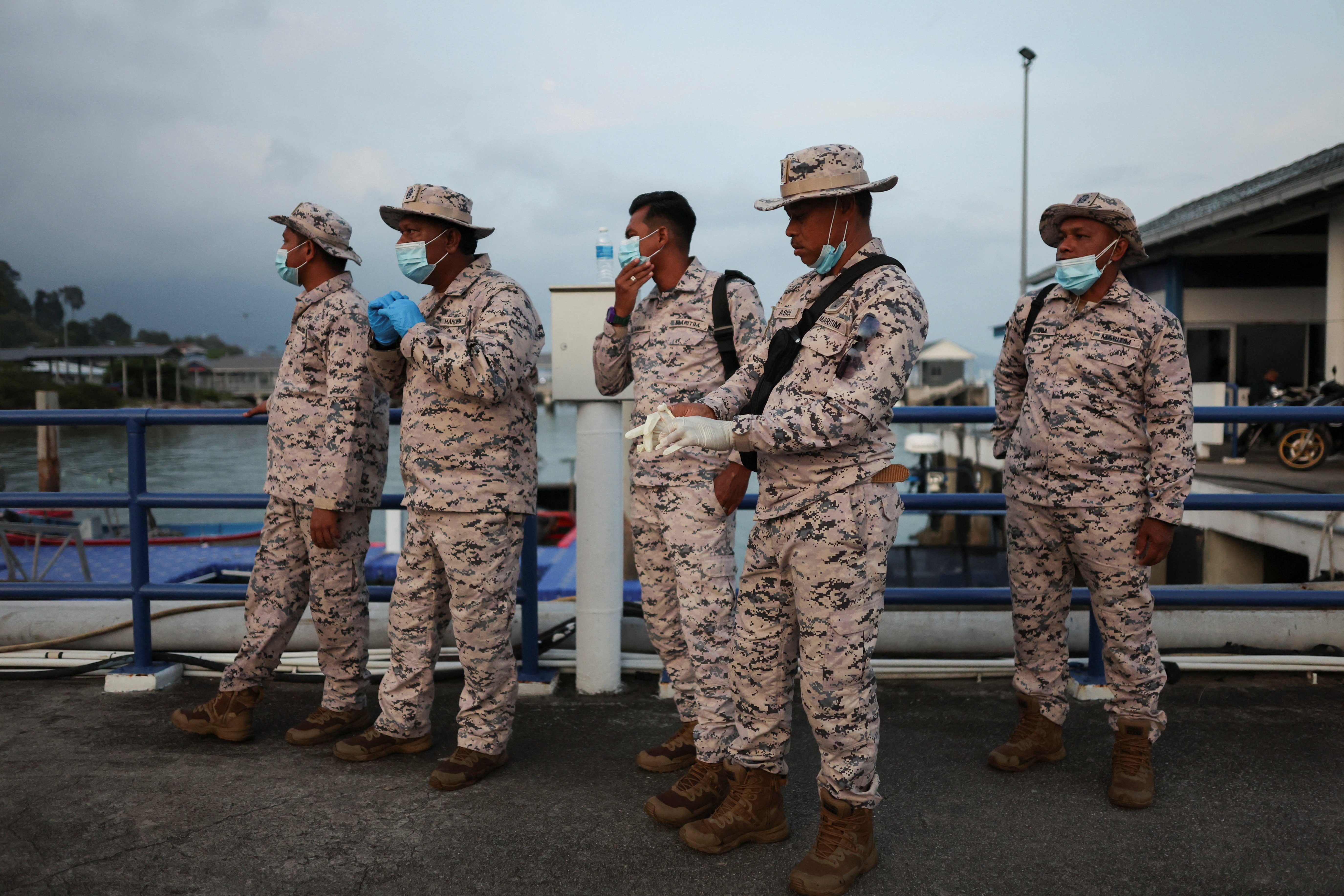 Malaysian Maritime Enforcement Agency members