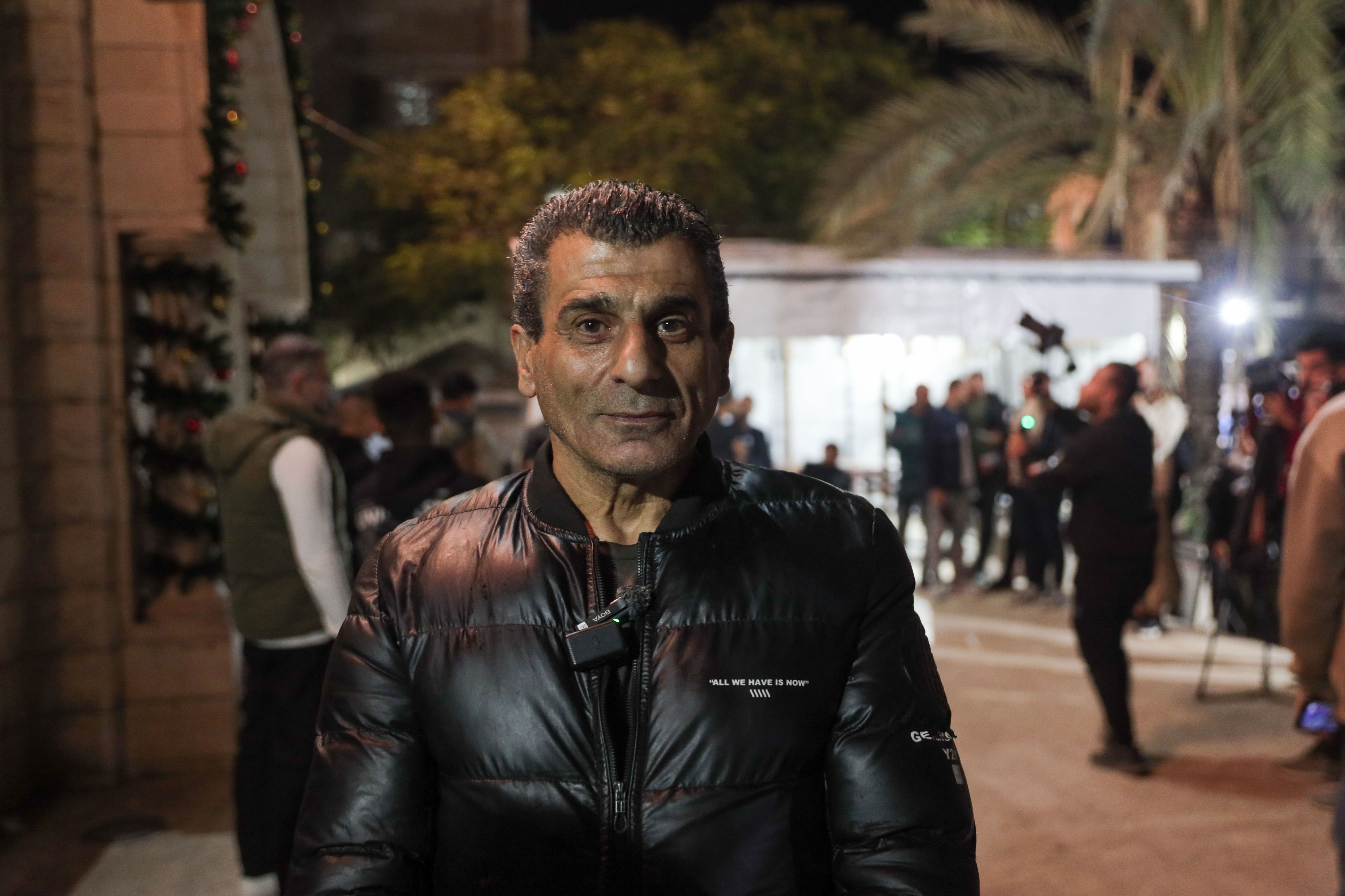 Dmitri Boulos, 58, has been displaced in the church with his family since the start of the genocidal war on Gaza