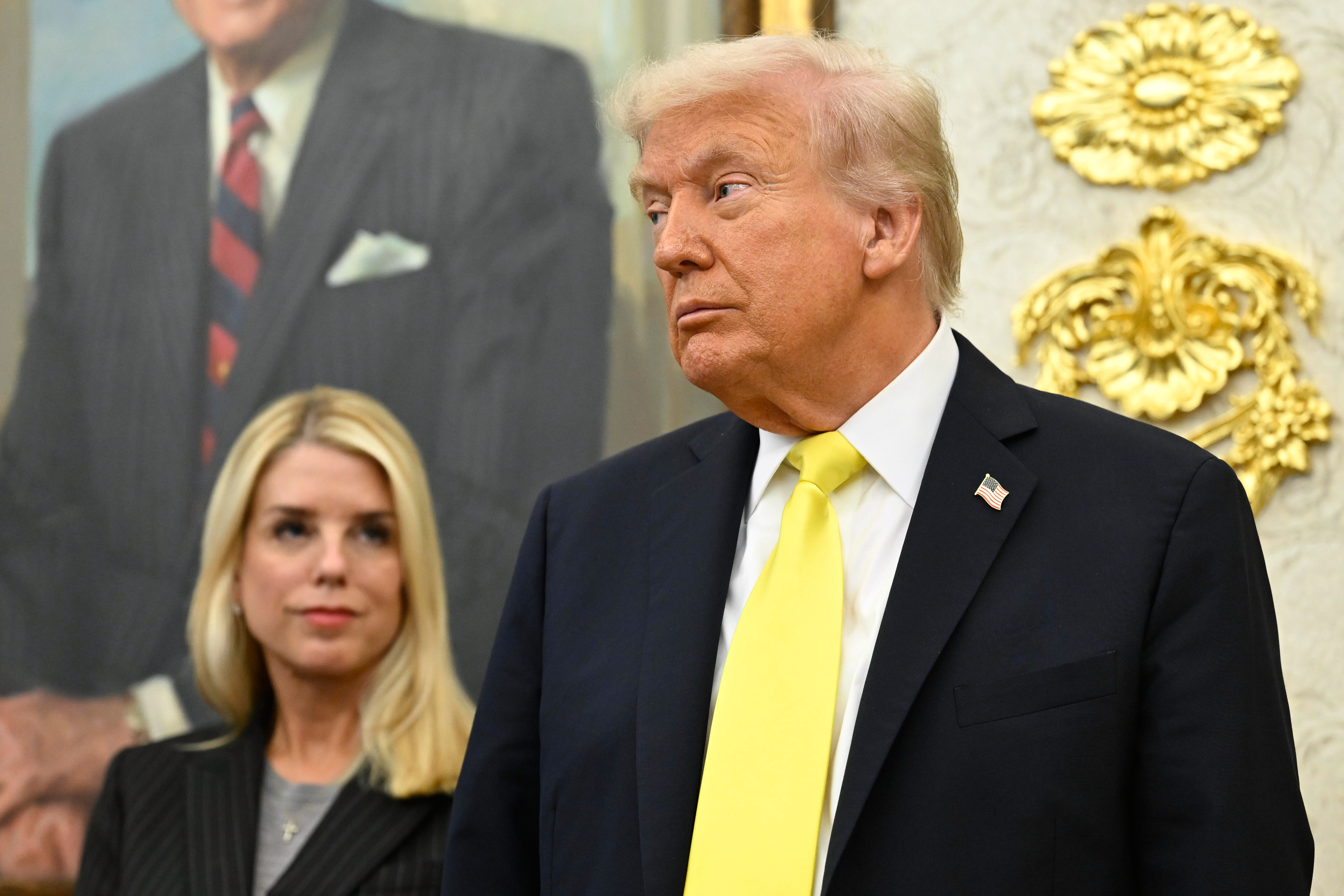 Donald Trump and Pam Bondi