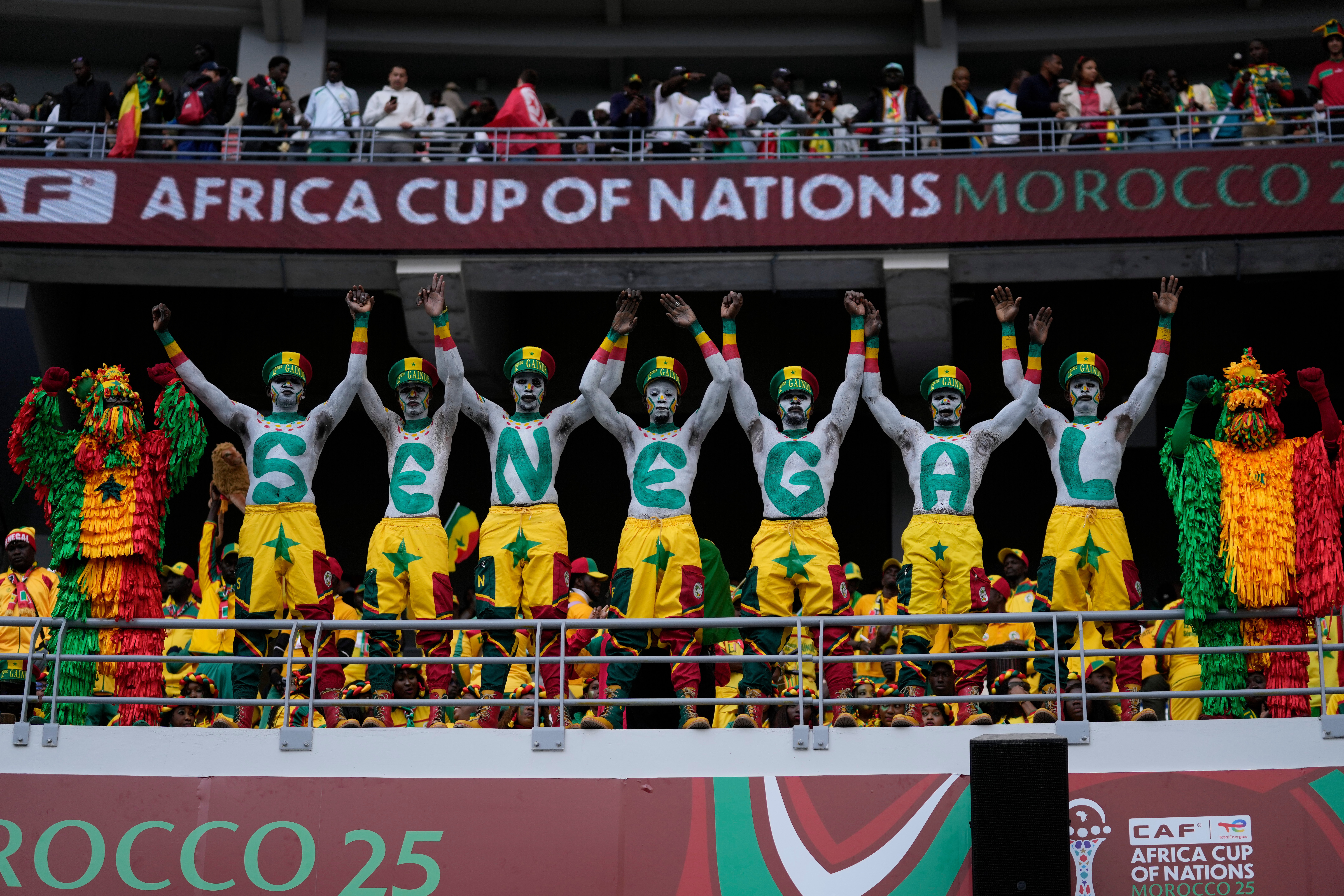Senegal fans support their national team during the Africa Cup of Nations