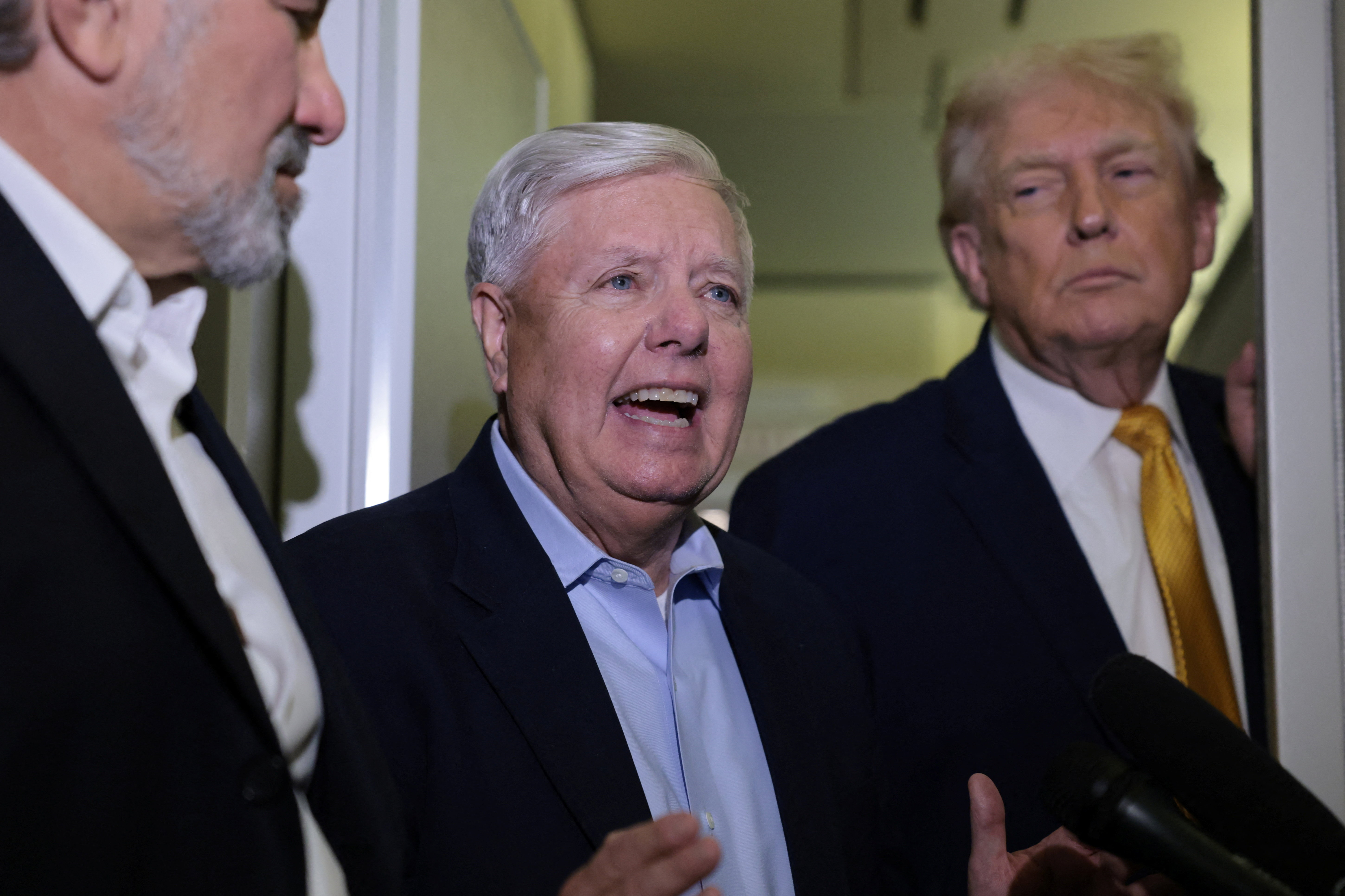 Trump with Lindsey Graham