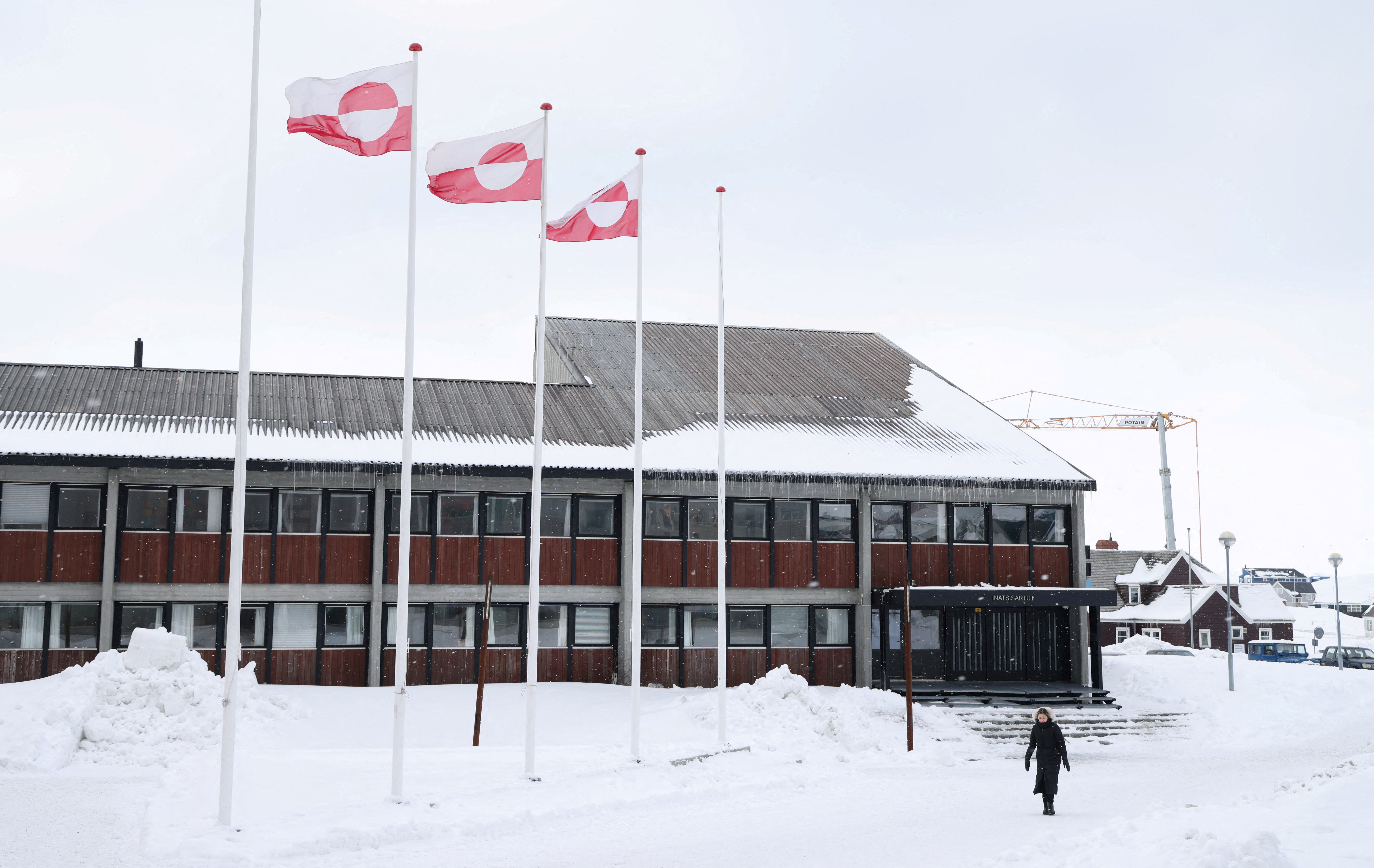 Greenland’s parliament, Inatsisartut, in Nuuk, on March 28, 2025