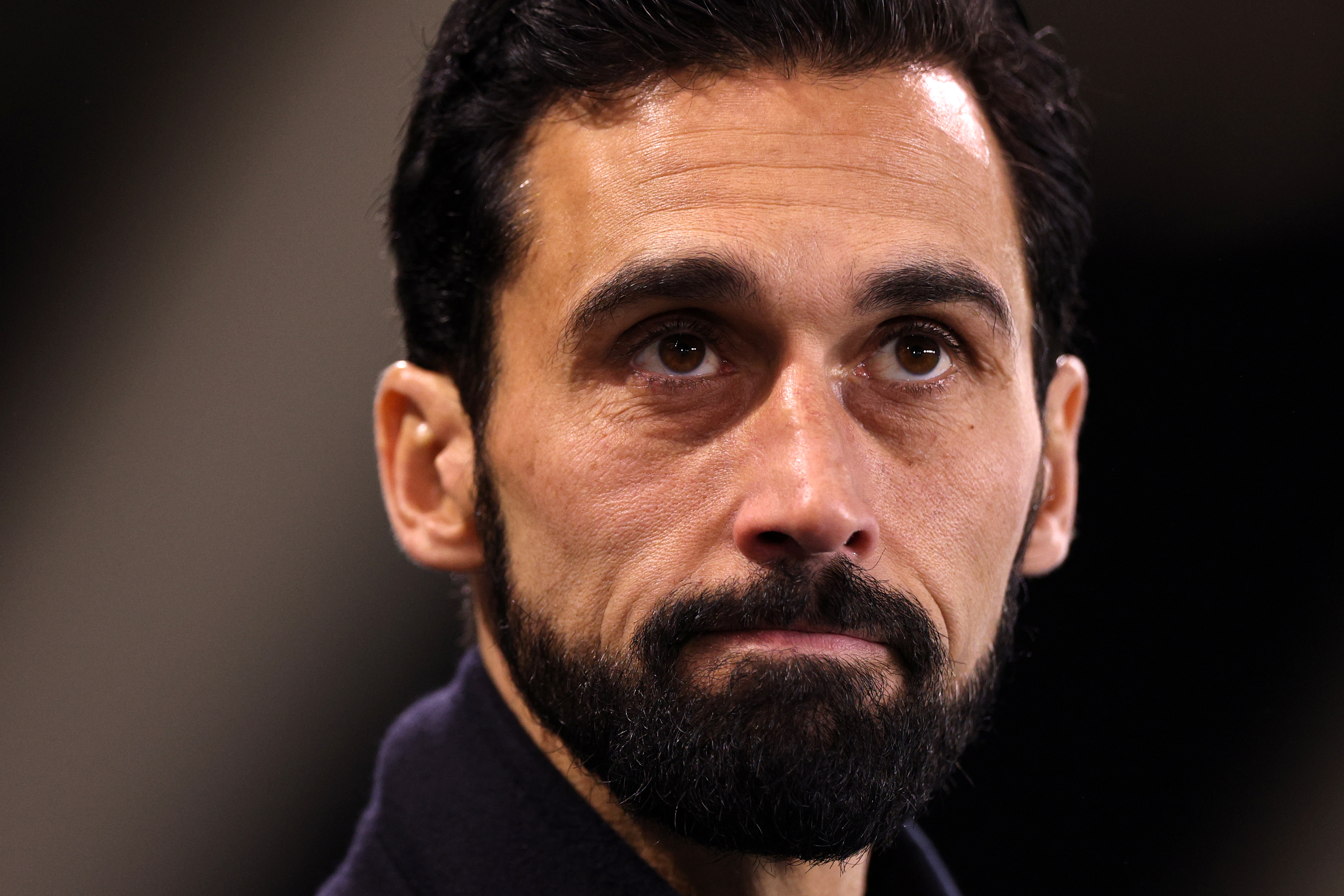 Alvaro Arbeloa reacts.